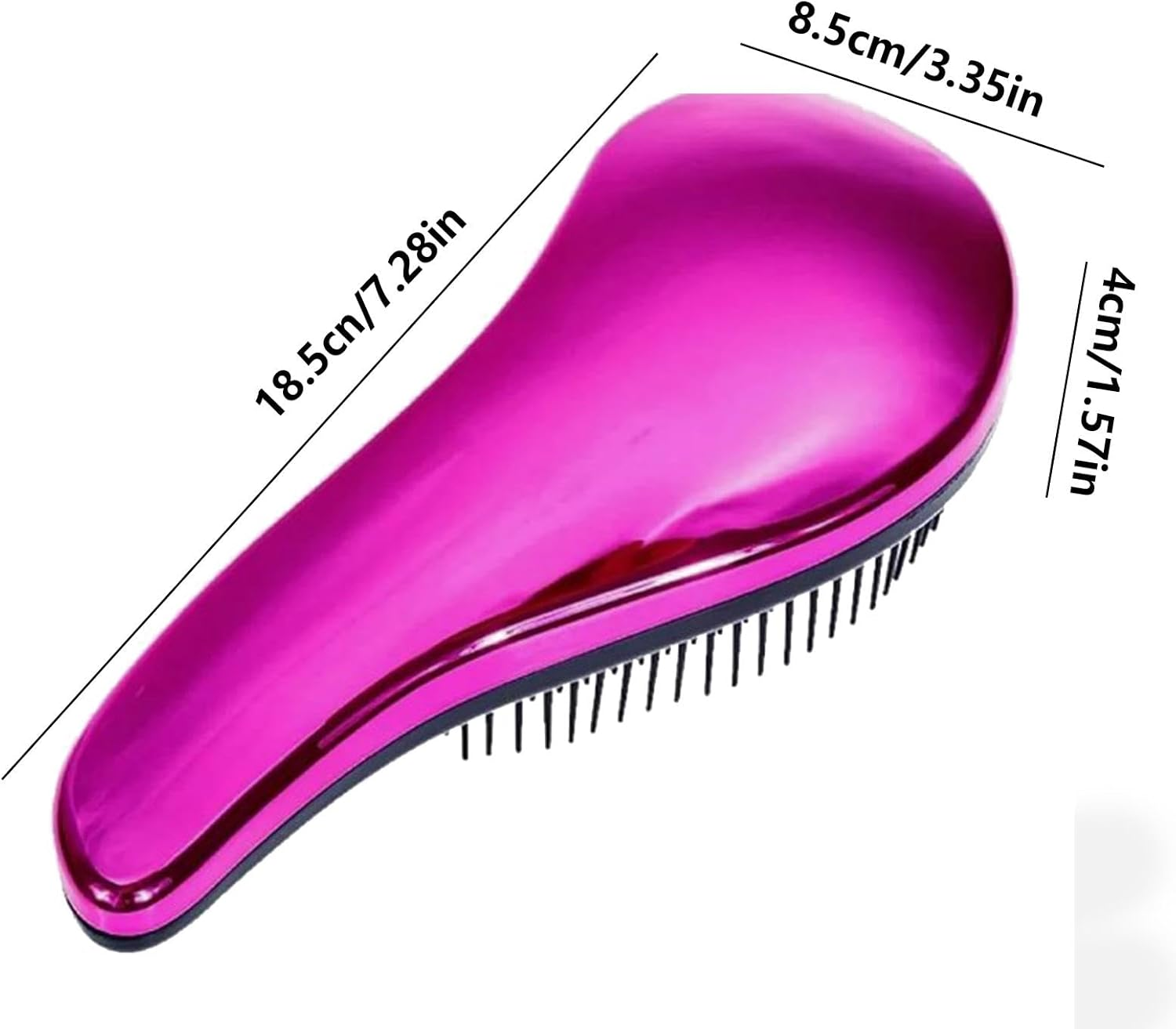 Maciun Detangling Brush for Curly Hair | Portable Hairbrush with Long Handle - Untangle Brush, Travel Hair Detangler, Scalp Massage for Adults Kids Natural Curly Straight Hair image number 2