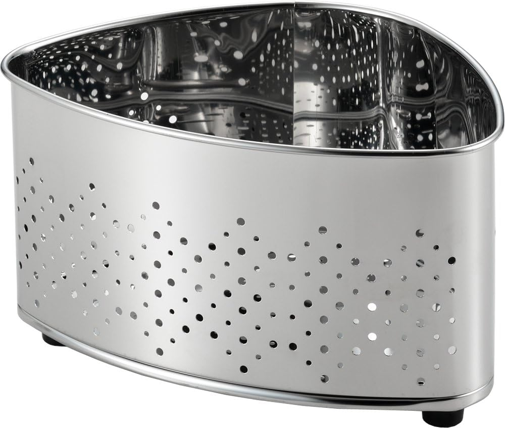 Yoshikawa SJ2430 Triangle Corner with Lid, Punching, Stainless Steel, Silver, Total Width 7.0 X Depth 4.9 X Height 4.2 Inches (17.9 X 12.4 X 10.8 Cm), Swiss Made in Japan image number 5