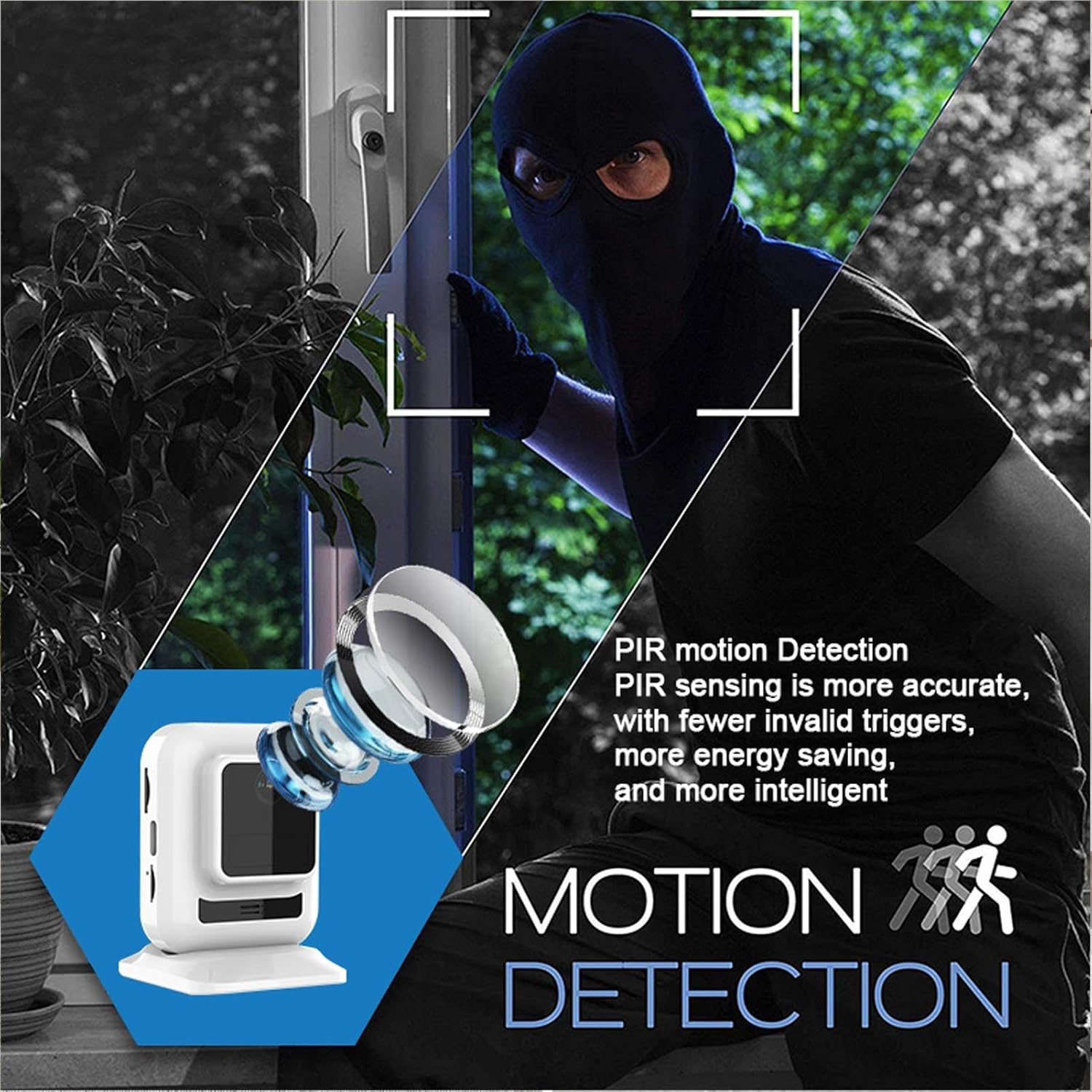 Wifi 4G LTE Cellular Security Camera, 2MP 120 Degree Wide Angle Lens, Motion Detection Night Vision Recording, 2 Way Intercom, Magnetic Suction Installation, for Home Security image number 6