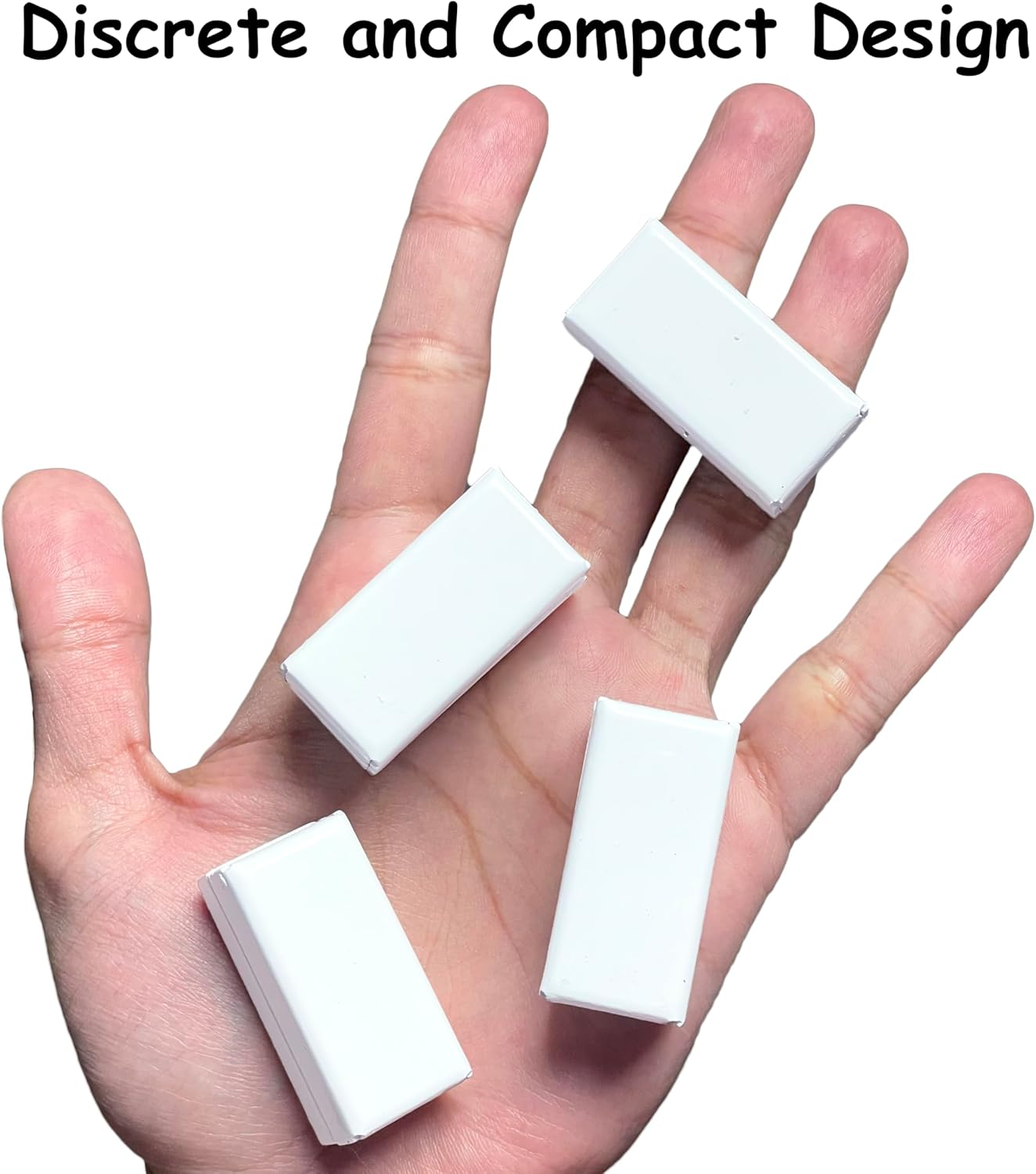 Magnetic Curtain Weights 8 Pack of Waterproof Magnets + Carrying Case, Great Home Decor for Bathroom, Shower, Liner, Drapery, and Sheer, Clip on Bottom, Heavy Duty Works Outdoor to Stop Wind (White) image number 5