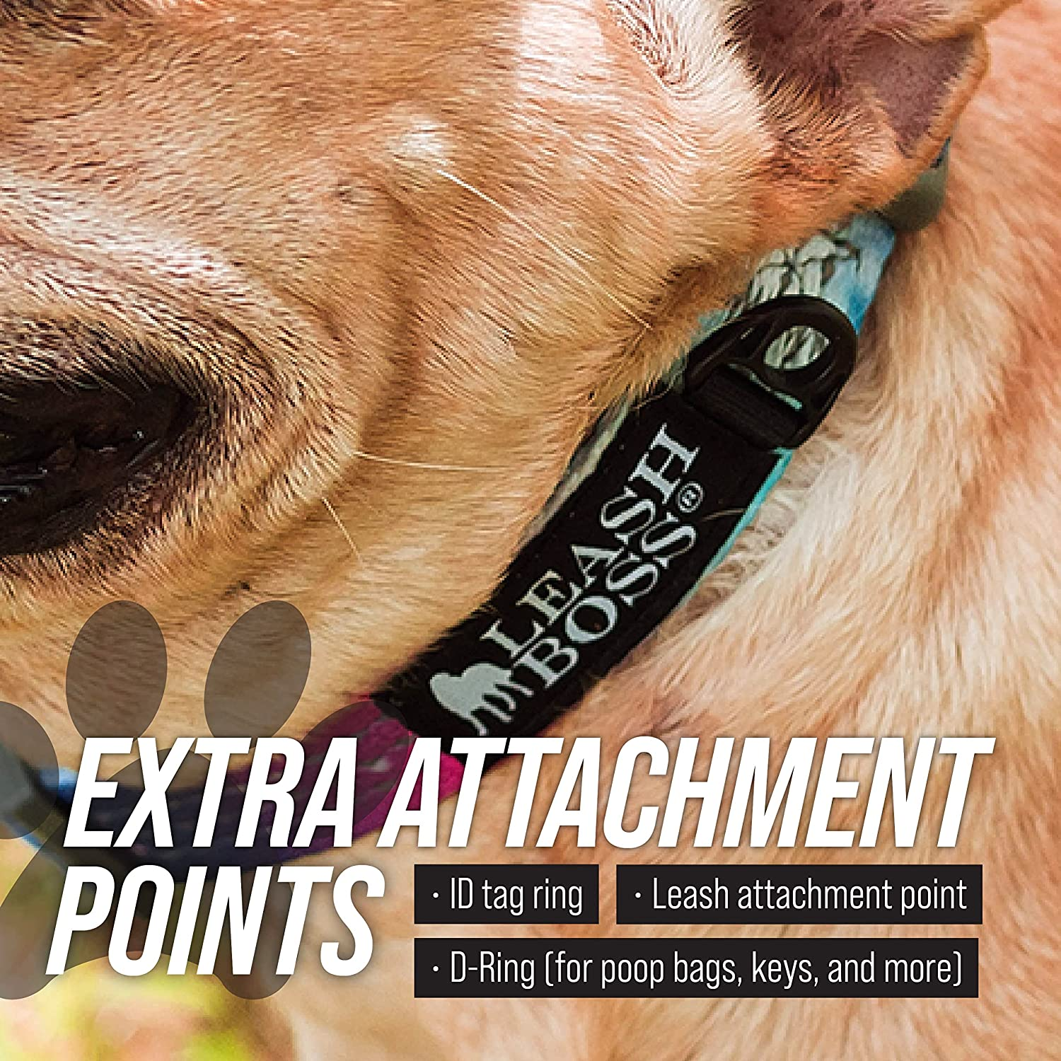 Leash Boss Martingale Collar for Dogs | Reflective Nylon Dog Collar for Large Dogs, Medium and Small Dogs | No Pull Pet Training Collar | Quick Release Buckle, Adjustable Pet Collar image number 6