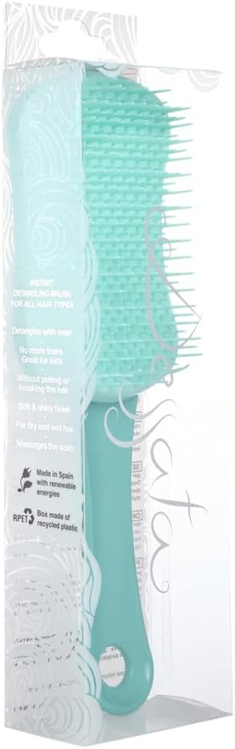 DESSATA Detangling Anti-Tangle Hair Brush with Handle Mint Green image number 2
