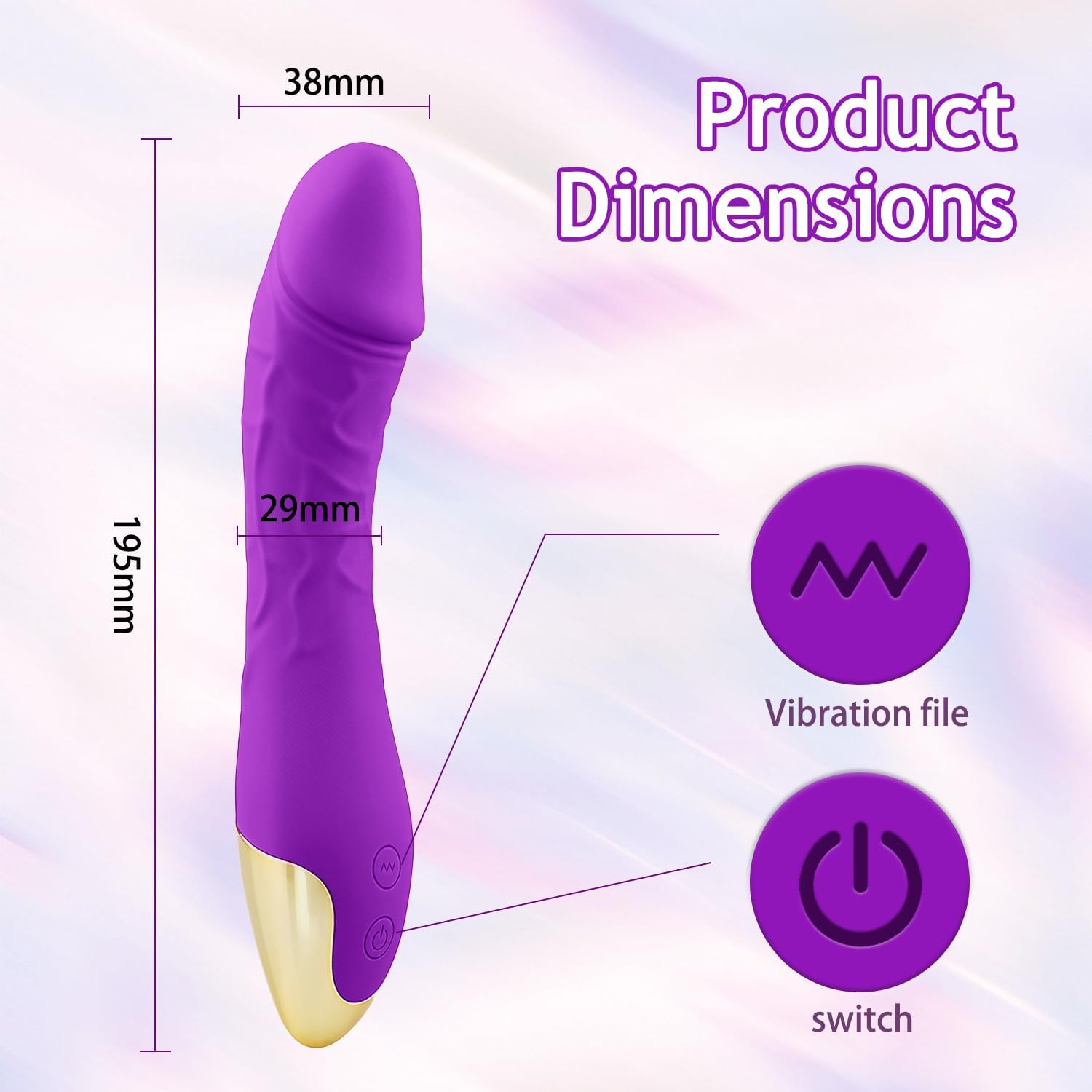 Handheld Massages Toy for Women (Lavender) image number 4