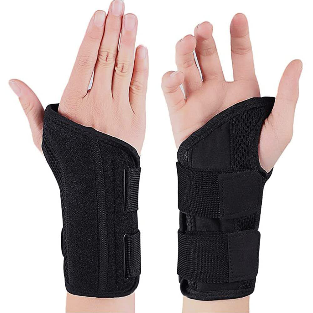 Wrist Brace Carpal Tunnel Right Left Hand for Men Women, Night Wrist Sleep Supports Splints Arm Stabilizer with Compression Sleeve Adjustable Straps,For Tendonitis Arthritis Pain Relief image number 6