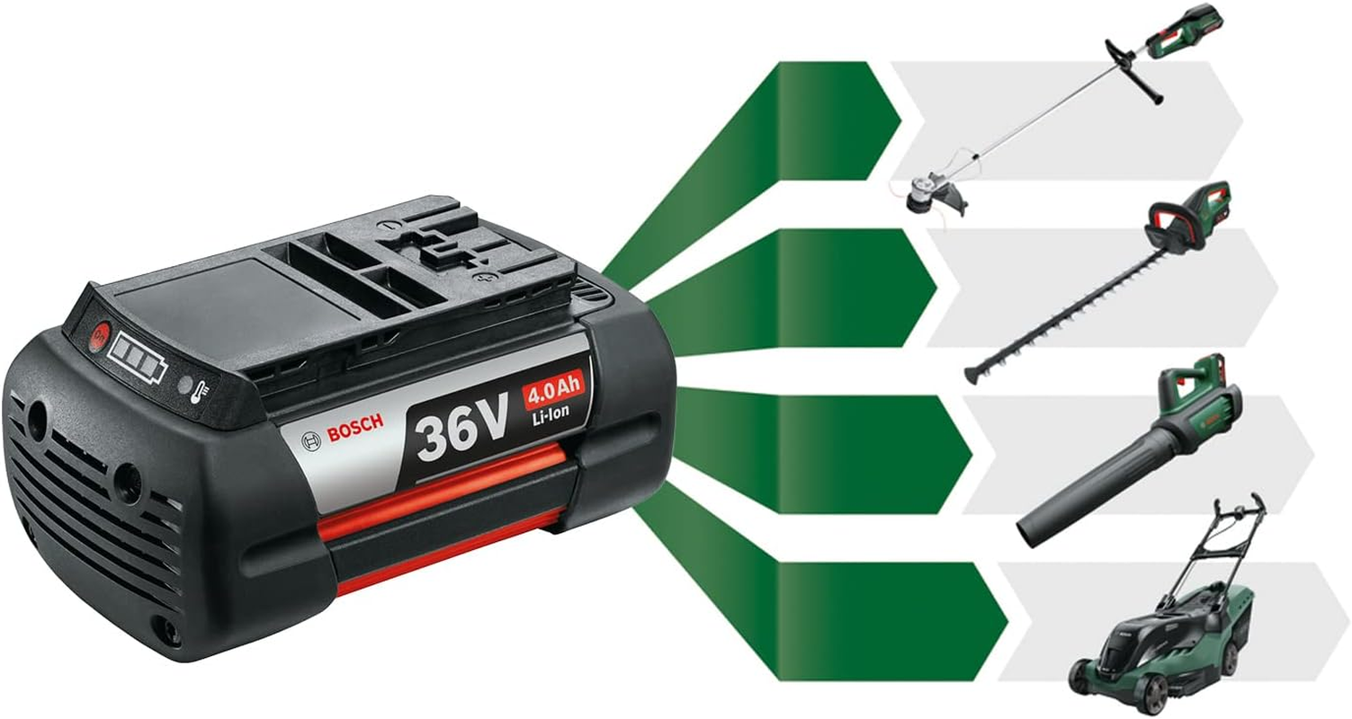 Bosch Home & Garden Cordless 36V Hedge Trimmer Advancedhedgecut 36V-65, Bosch 36 V Brushless Cordless Leaf Blower Advancedleafblower 36V-750 & Bosch Cordless 36V Line Trimmer Advancedgrasscut 36 image number 5