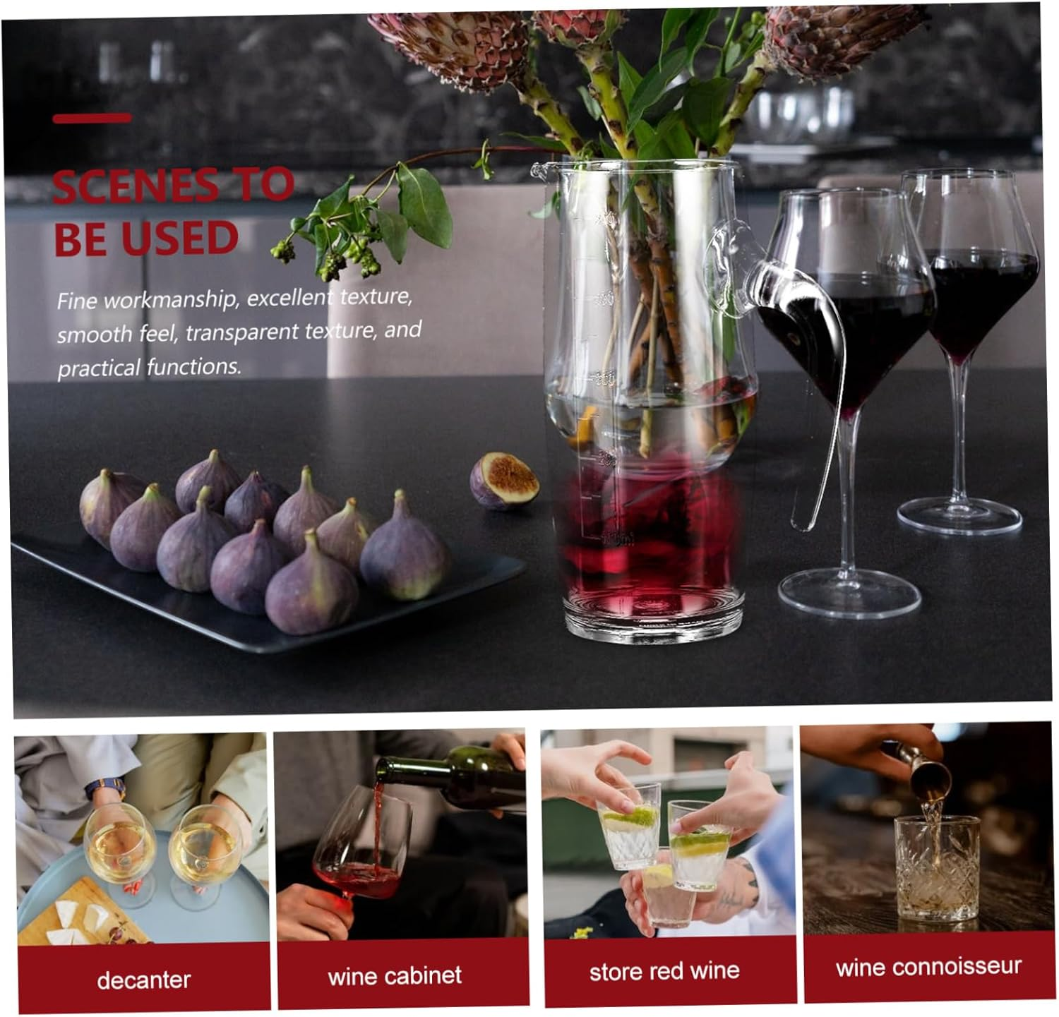 FELTECHELECTR Wine Decanter Aerator Red Wine Dispenser Whisky Dispenser Container Material image number 2