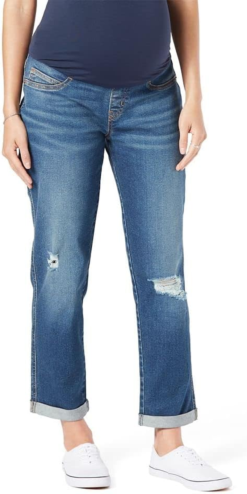 Signature by Levi Strauss & Co. Gold Label Women'S Maternity Boyfriend (Standard and Plus)