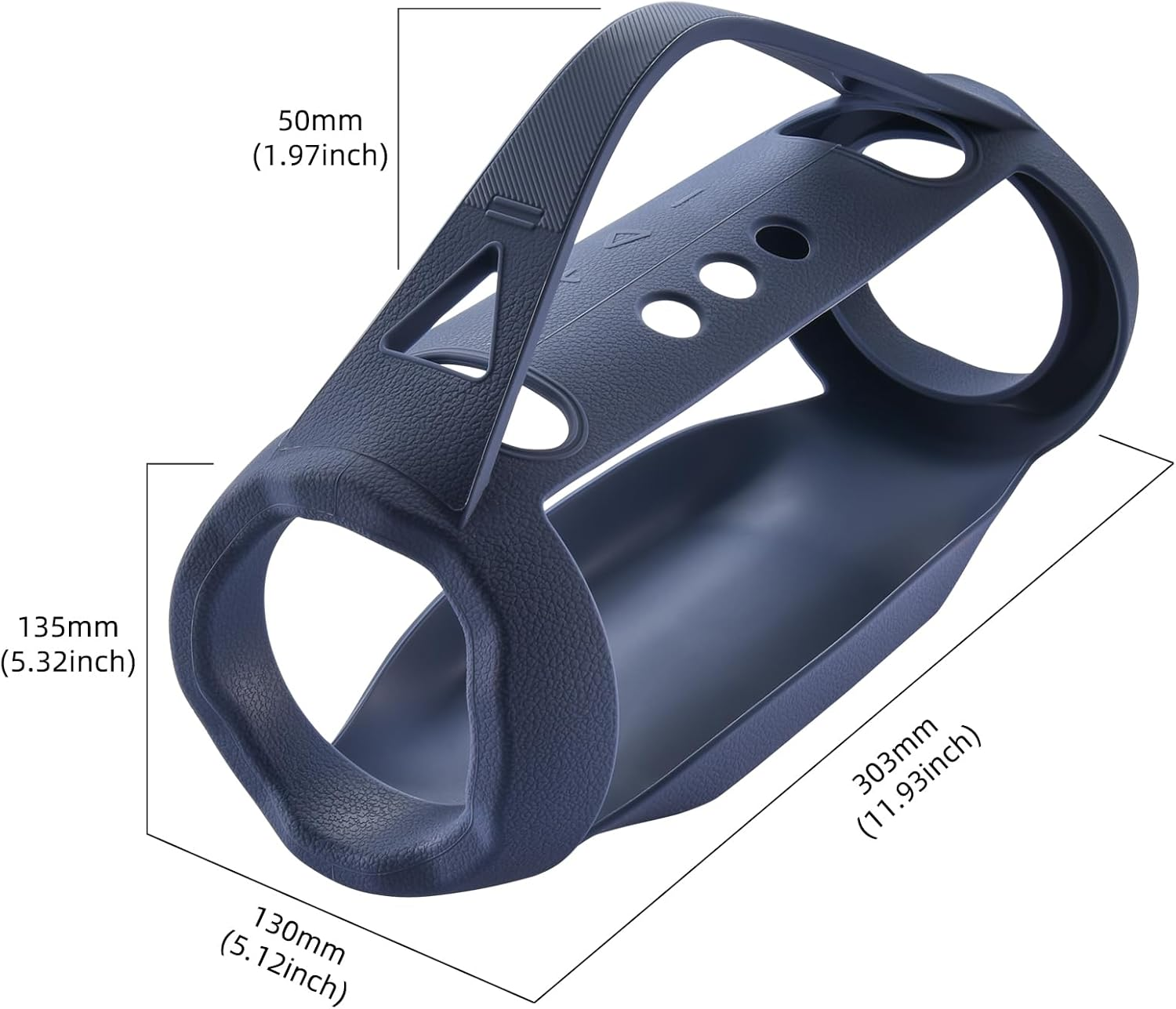 JOYSOG Xtreme 4 Silicone Case, Portable Carrying Cover for JBL Xtreme 4 Bluetooth Speaker Protector Sleeve Travel Bag (Blue) image number 2