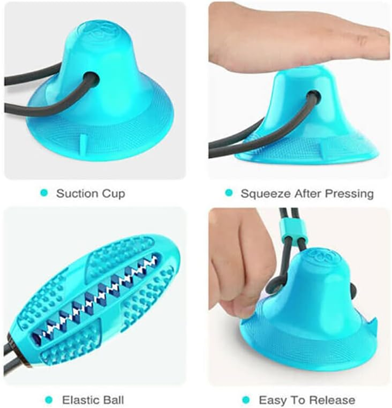 Pet Molar Bite Toy Multifunction Floor Suction Cup Dog Balls Interactive Puppyau image number 6