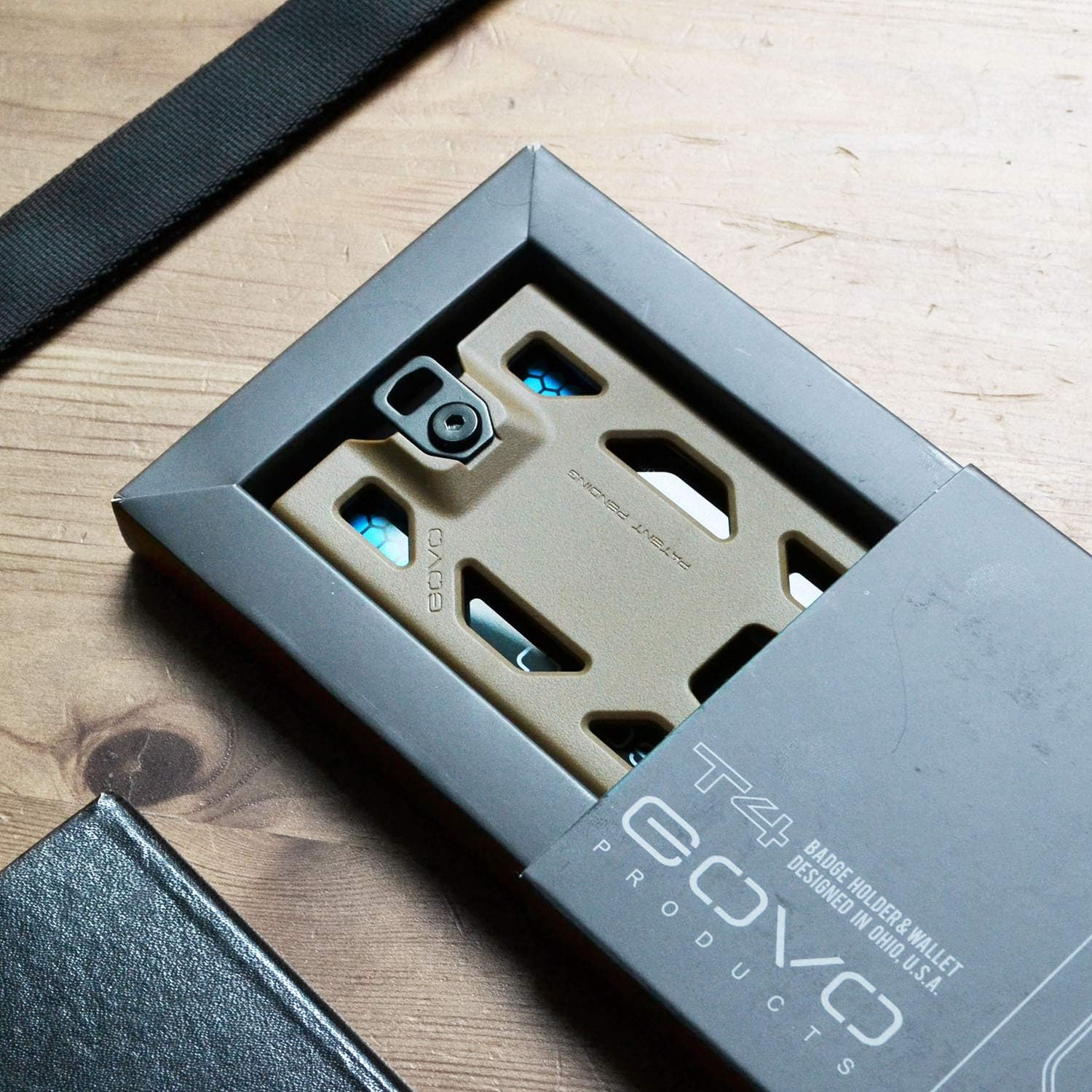 GOVO Badge Holder - without Clip Version - Durable Polycarbonate ID Card Holder Holds 1 to 4 Cards (Tan) - Purple image number 6