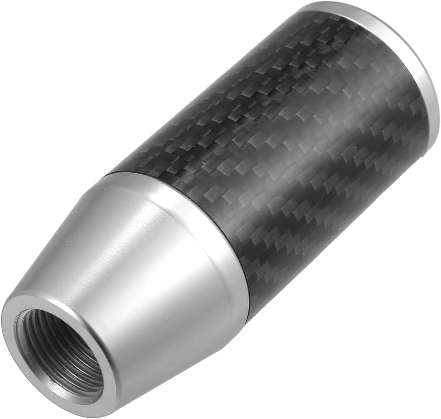 X AUTOHAUX Automatic Manual Gear Stick Shift Knob Transmission Gear Lever Stick Shifter Handle Carbon Fiber Pattern Blue