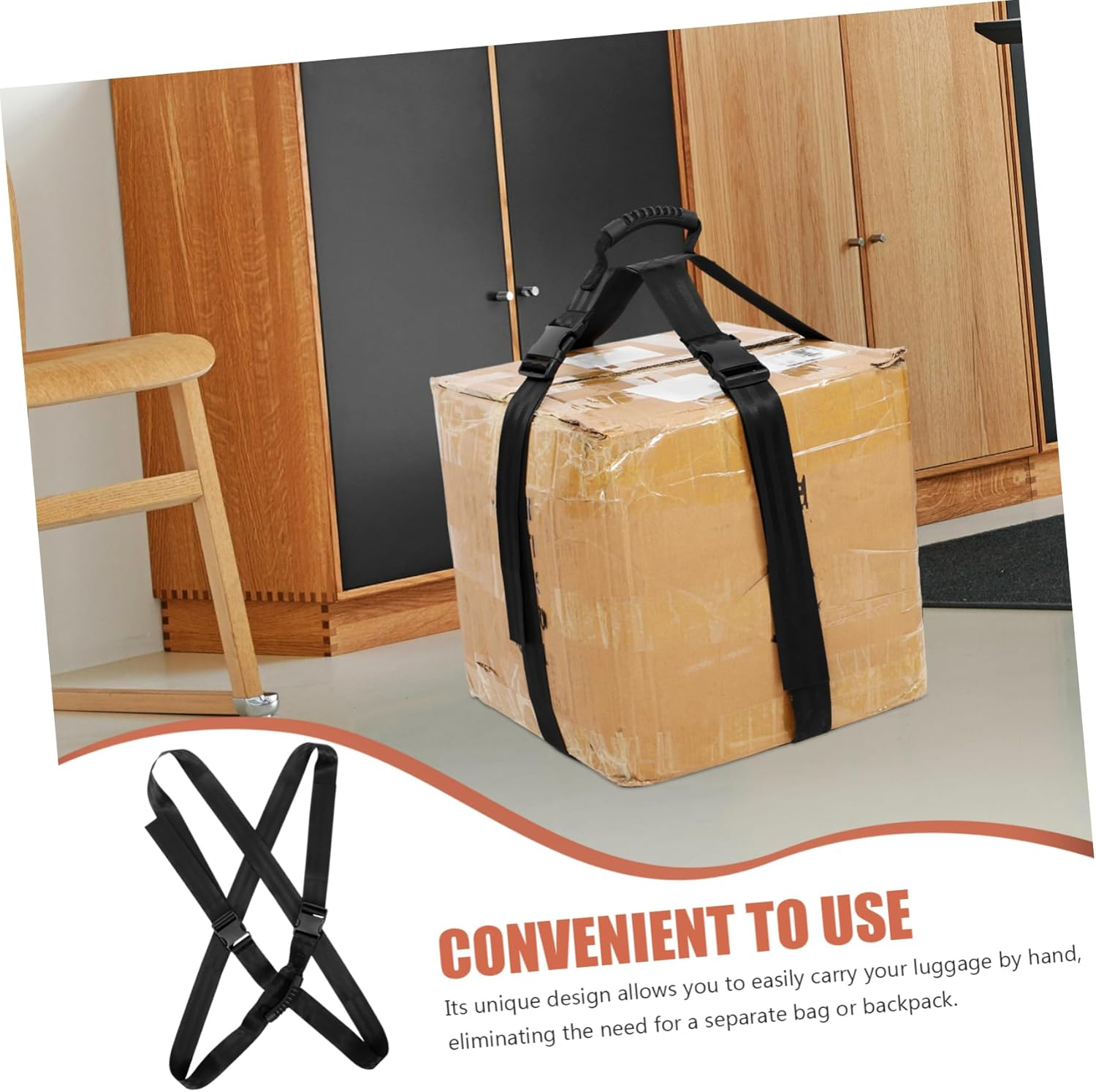 COLLBATH Adjustable Suitcase Straps for Carry Suitcase Luggage Straps Luggage Safety Buckle image number 3