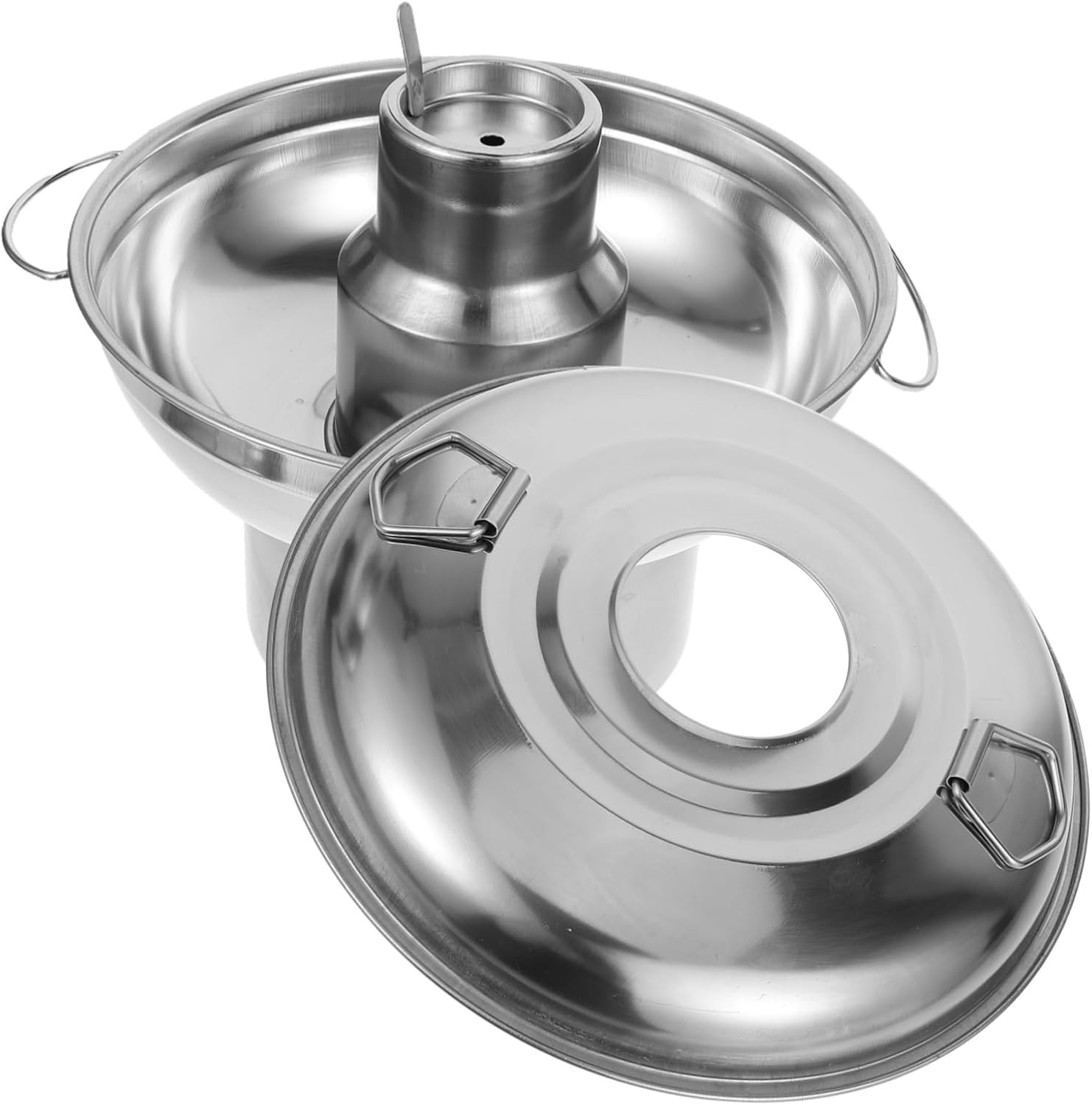 Thickened Alcohol Pot 20Cm Household Hot Pot Cooking Accessories Double Handle Cookware Rapid Heat Transfer Safe to Use for Outdoor Indoor image number 4