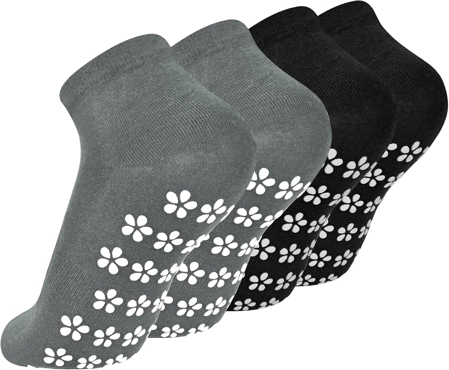 2 Pairs Yoga Socks Anti-Slip Women, Grip Socks Men, Anti-Slip Socks Yoga Socks Non-Slip Grip Sock for Pilates M, 35-42 image number 4