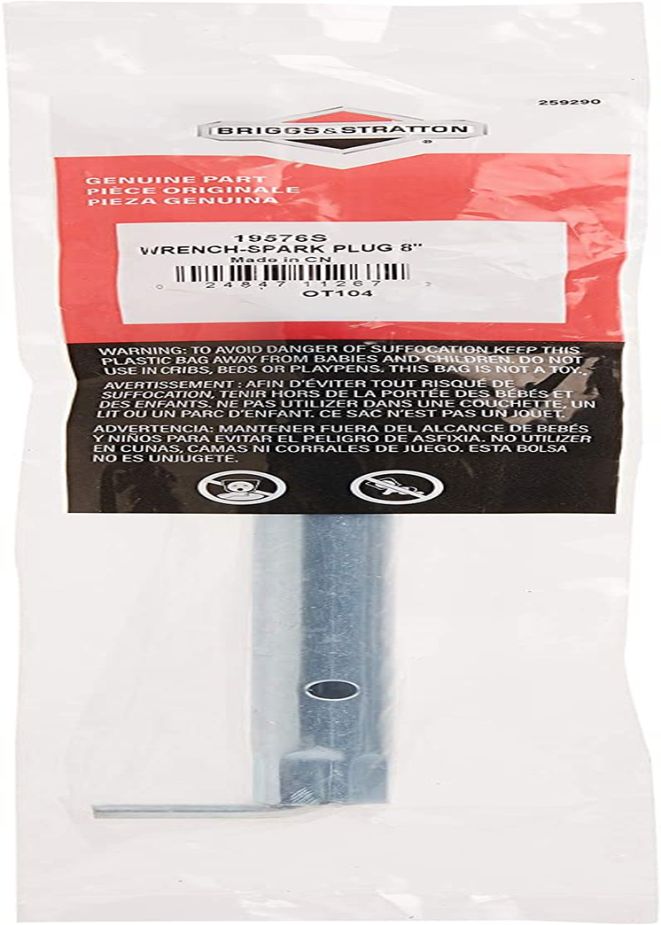 Briggs & Stratton 19576S Spark Plug Wrench 8-Inch Replaces 19374S/19374/690966/19576 image number 4
