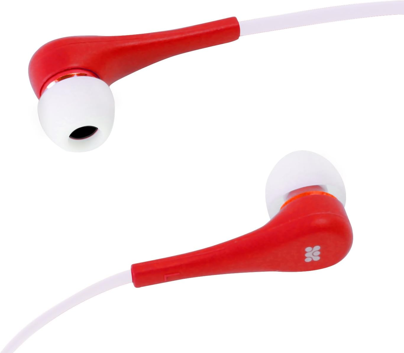 PROMATE Stereo Handsfree Earphones with Calls Built-In Mic Red Symphonia