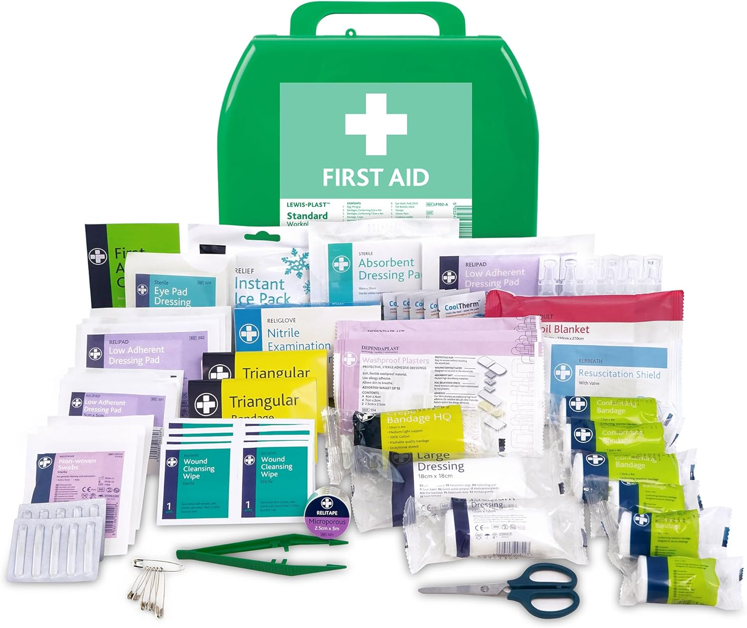 Lewis-Plast Standard Workplace First Aid Kit &ndash; 142 Piece, Office & Facility Safety Essentials, 25 Person, Australian & New Zealand Guidelines - Medium image number 4