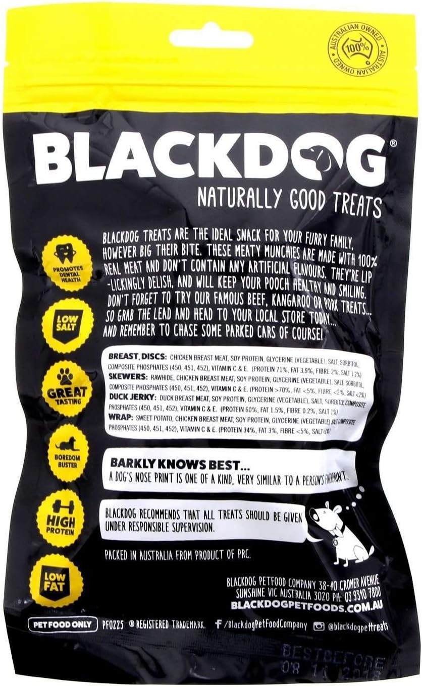 Chicken Crinkles 200G Dog Food Treat Blackdog High Protein Tasty Chewy Healthy