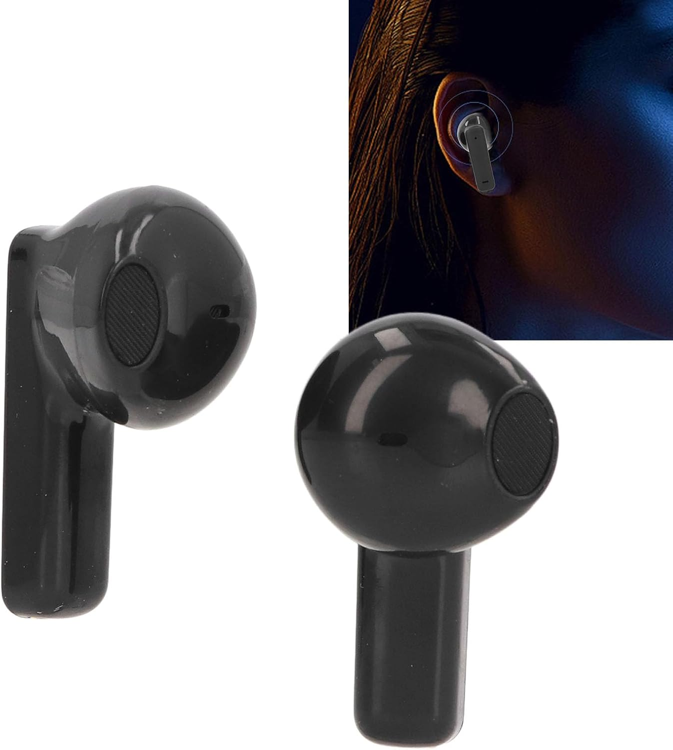 Yunseity Wireless Translator Headphones, Low Latency Translation Headphones, 4 Translation Modes, Noise Reduction, 70 Accents with App for Travel (Black) image number 4