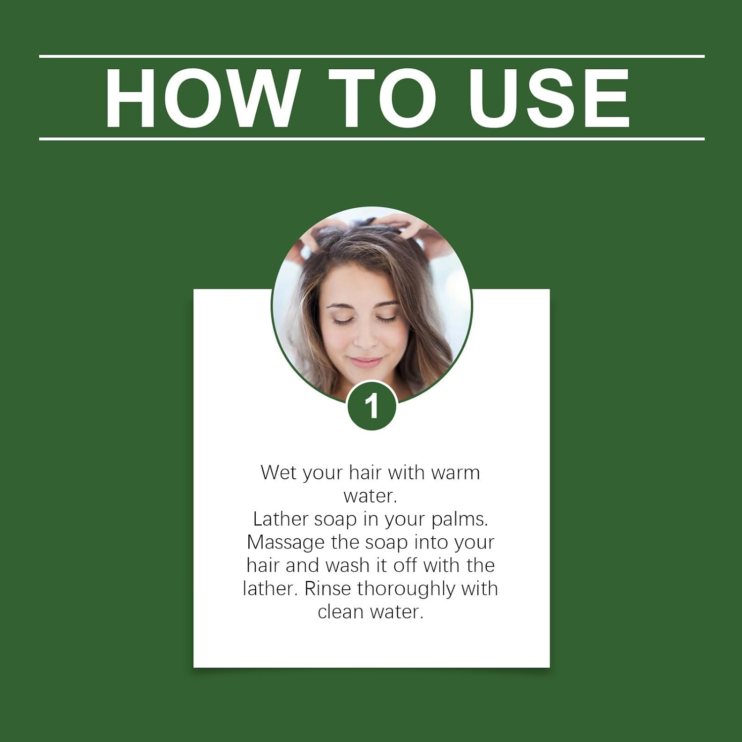 Natural Plant-Based Green Soap Shampoo Bar, Triangle Solid Cleansing Hair Soap, Travel-Friendly Nourishing Gentle Solid Shampoo, Botanical Infused Hair Care Bar Cleansing & Gentle Nourishment. (1PCS) - 1Pcs image number 6