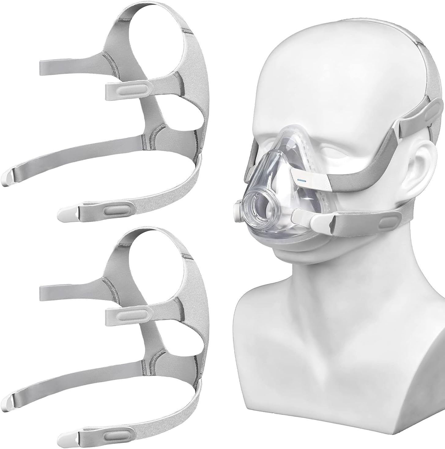 2 Pack CPAP Headgear Compatible with Resmed Airfit F20 with 4 Magnetic Clips, Replacement F20 Headgear, Great-Value CPAP Accesssories Supplied by Airsmart, Large image number 3