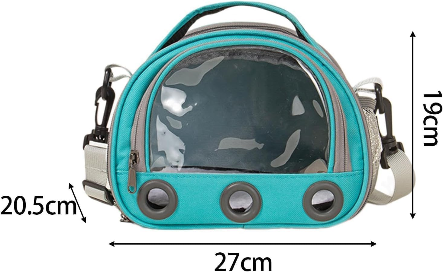 Hamster Travel Carrier Bag Guinea Pig Carrier Bag Travel Small Animals Chinchilla Outgoing Carrier Cage Carrying Shoulder Bag, Pink, S (Blue,Small) image number 1