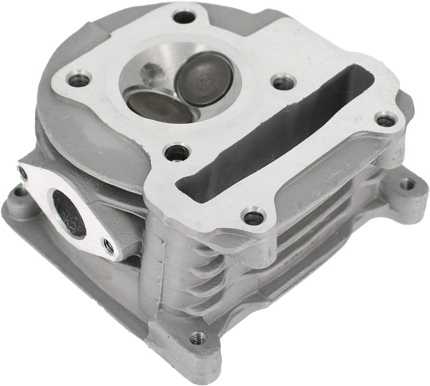 Glixal ATGT-52MM GY6 49Cc 50Cc to 105Cc Engine 52Mm Racing Cylinder Head Assy with Big Valves for 139QMB 139QMA Chinese Scooter Moped ATV Go Kart Quad (Non EGR, 23Mm Big Valve Type) image number 4