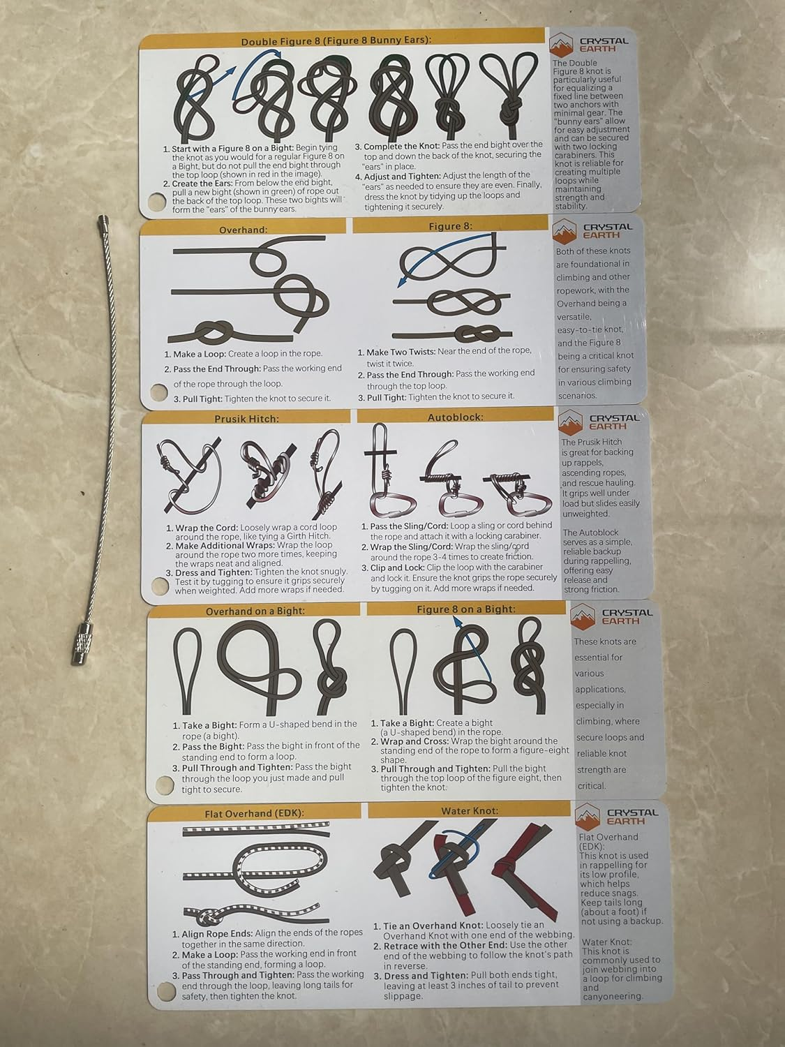Crystal Earth Climbing Knots Cards image number 3