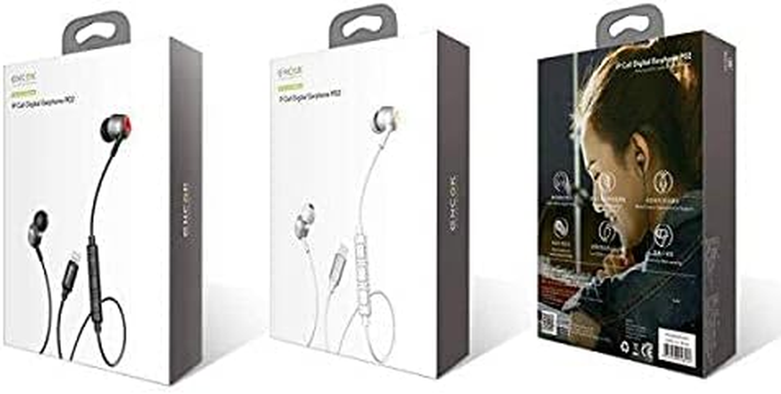 Baseus P02 Digital Earphones - Lightning - Gray image number 1