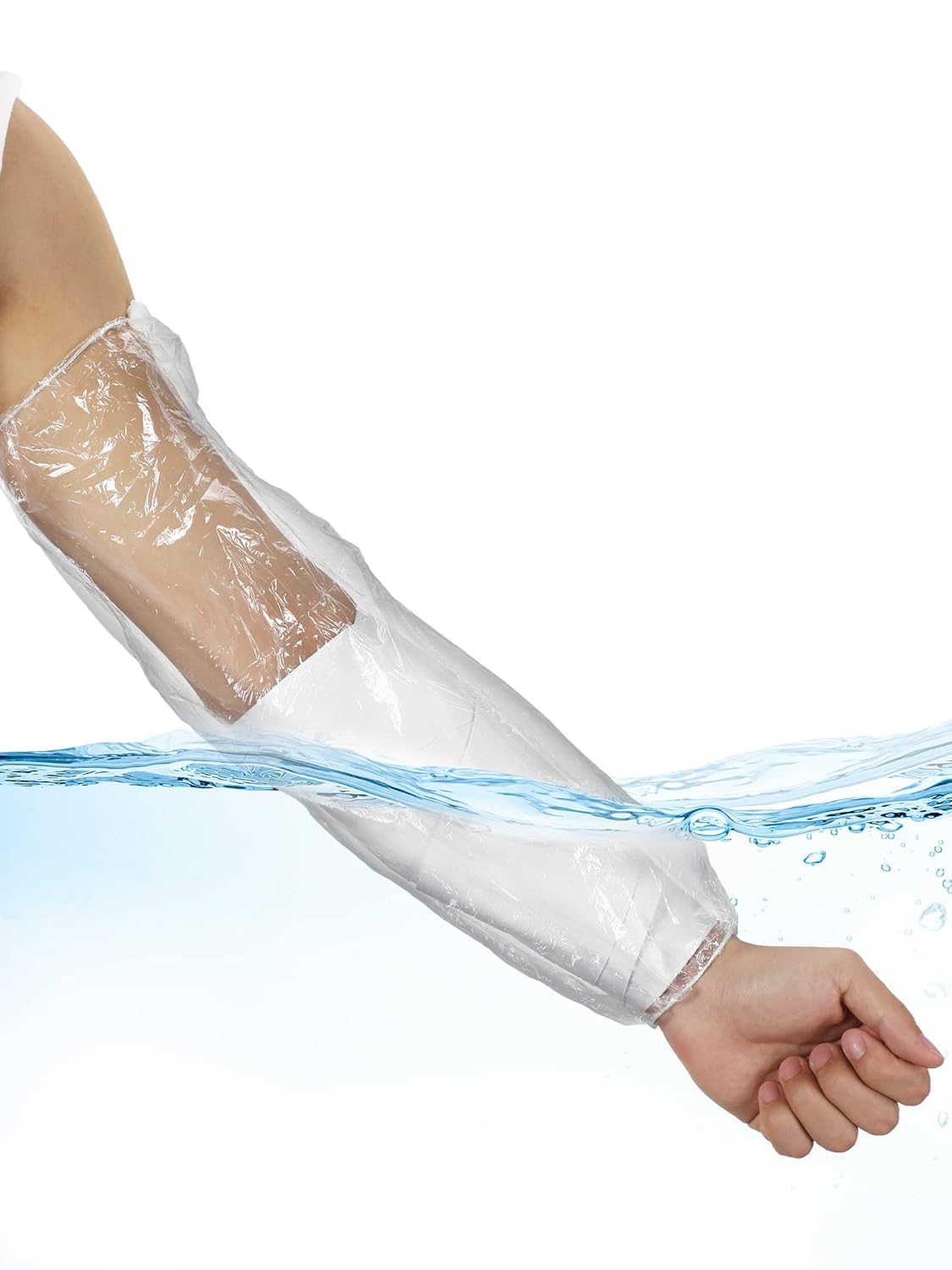 50 Pcs Waterproof Arm Cast Cover for Shower Bath, Arm Cast Sleeve Protector, Adult Long Cast Bandage Protector Bag Covers for Shower Broken Wound Arm Wrists Elbow (Full)