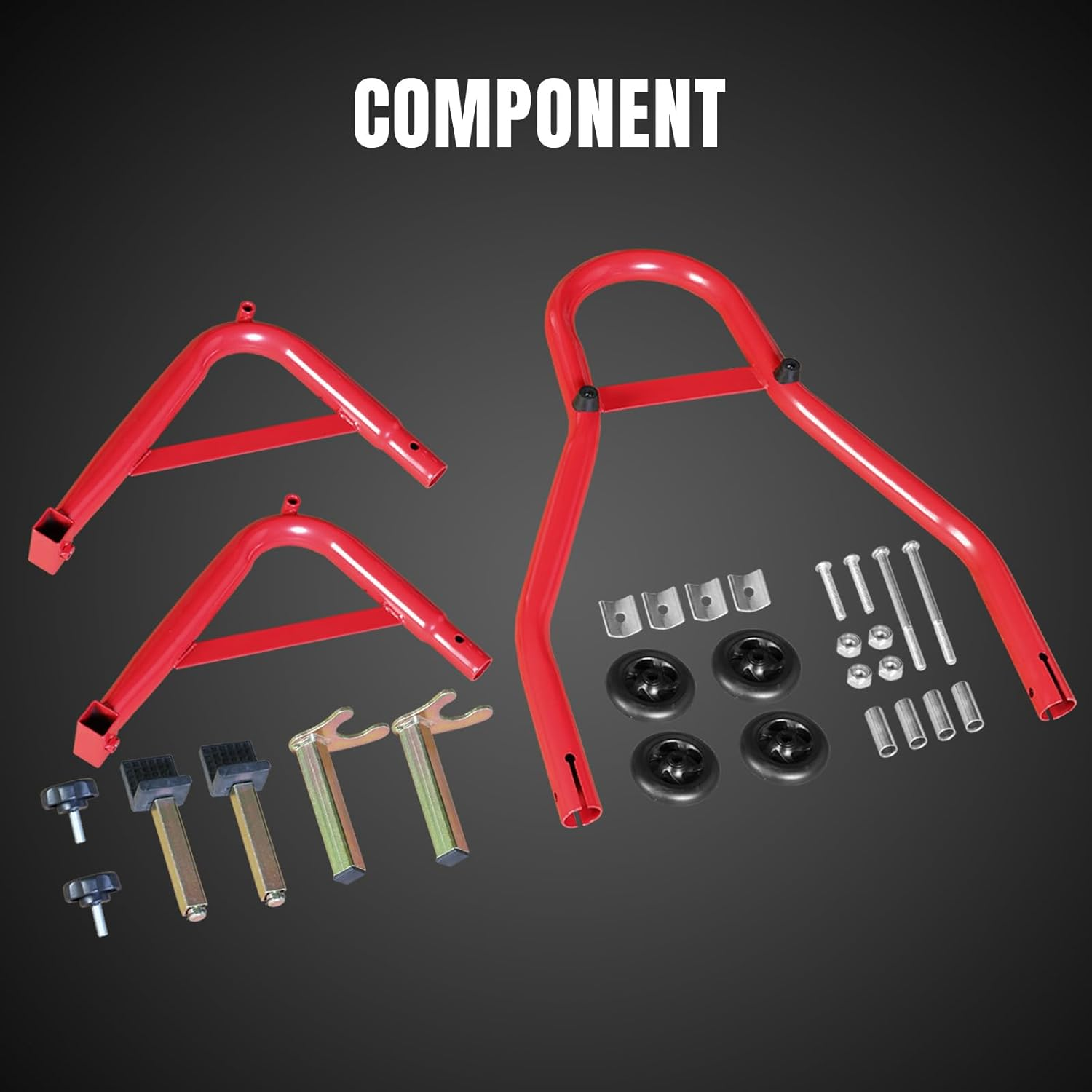 Jack Boss Motorcycle Stand Rear Combo Wheel Lift Stands, 500Lbs Capacity,Swingarm Spool Paddock Stands for Sport Bike,Fit for Yamaha Honda Kawasaki - Light Blue image number 5