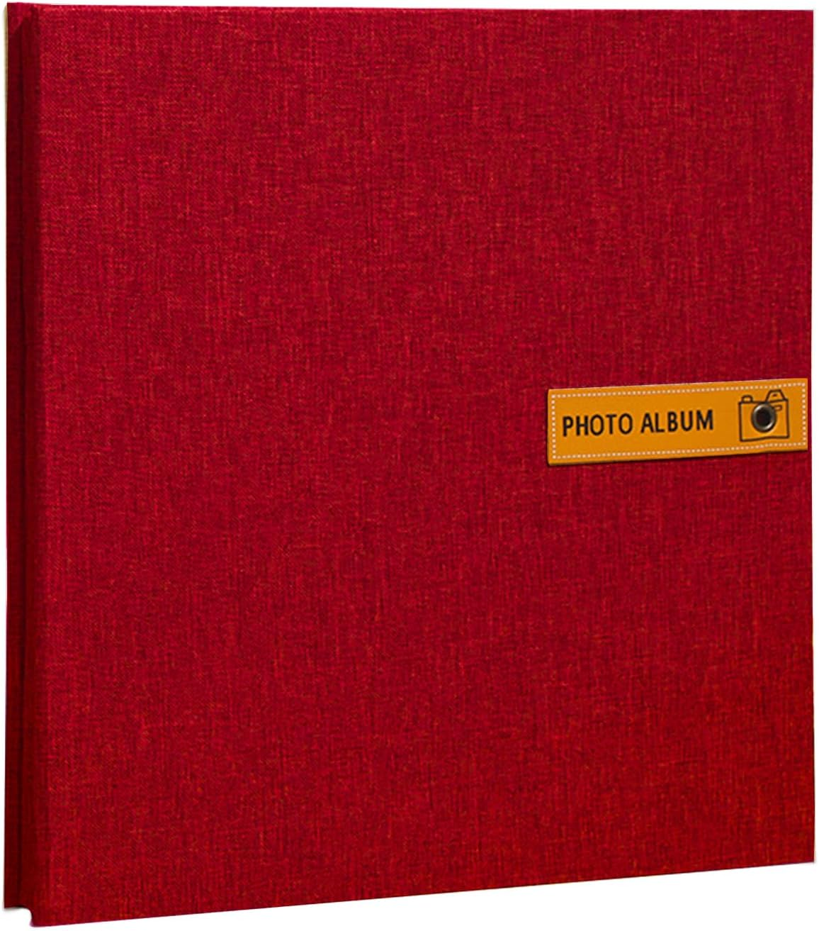 60 Pages Large Photo Album Self Adhesive 4&times;6 5&times;7 8&times;10 Inch Pictures DIY Scrapbook Magnetic Album for Family Wedding with Metal Pen, Grey