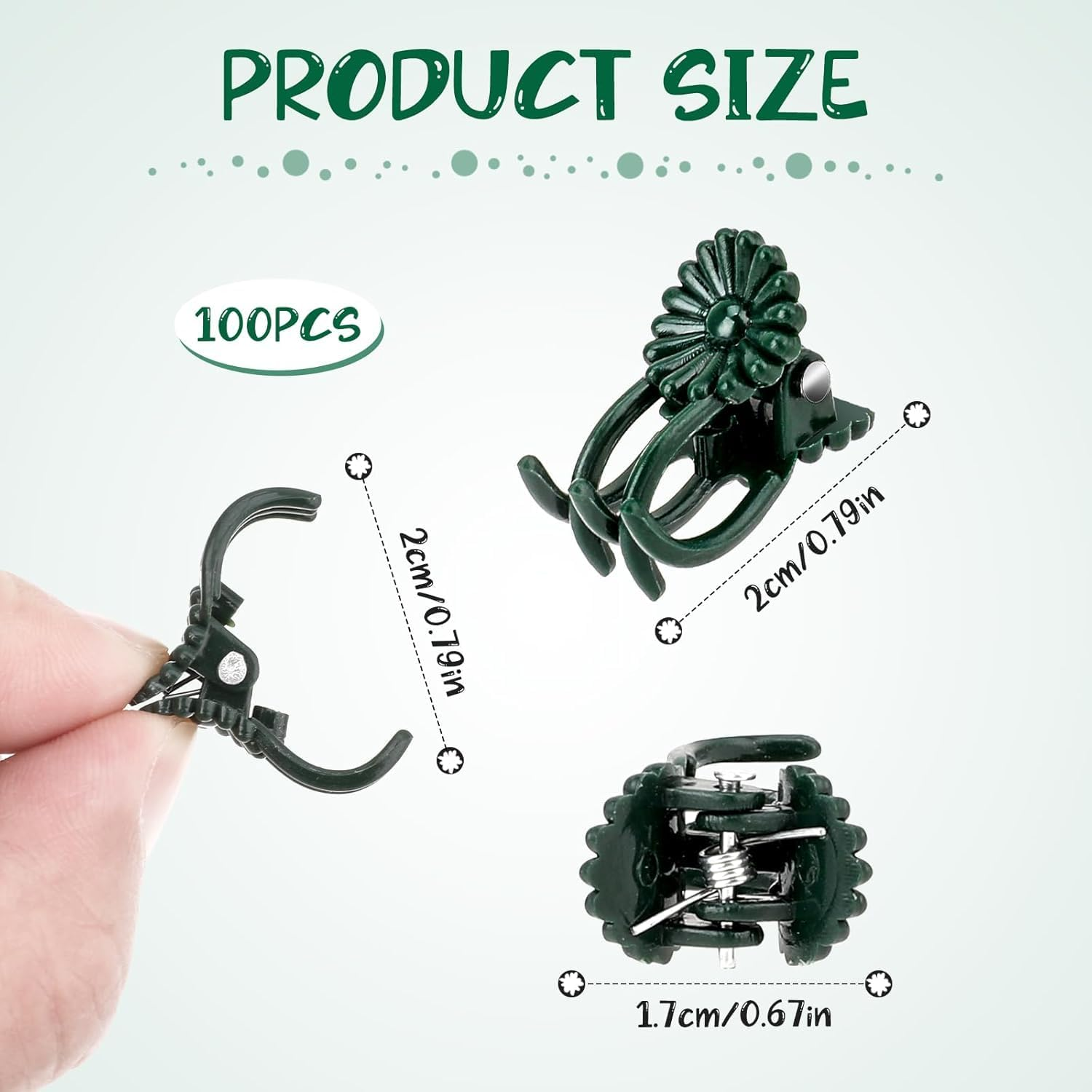 Plants Orchid Support Clips Flower Vine Clips,100Pcs Orchid Clips Plant Support Clips,Orchid Clips Plant Support Clips Garden Clips,Orchid Support Clips Flower Vine Clips,Orchid Clip Garden Plant Clip image number 6