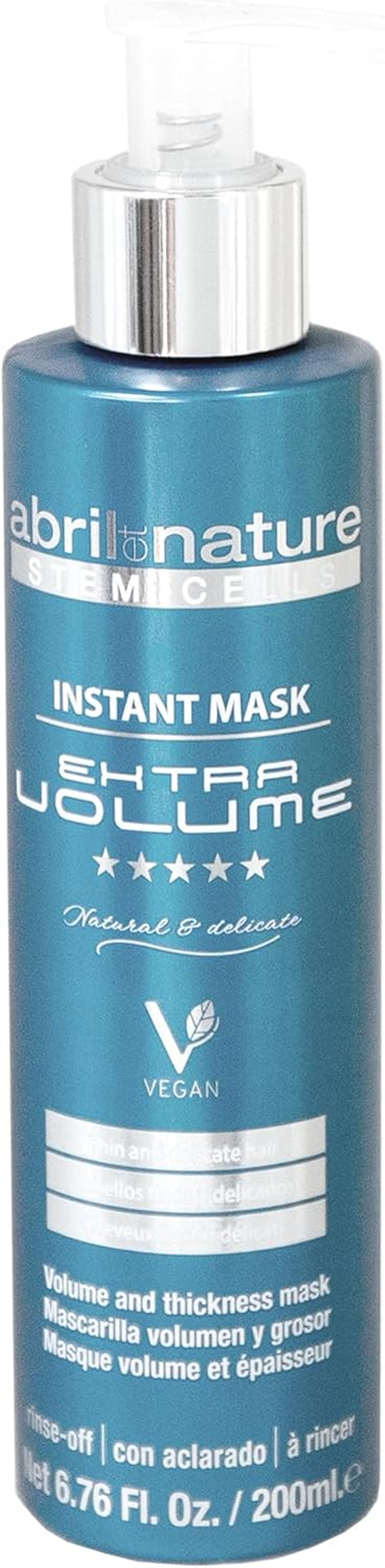 Abril Et Nature - Hair Volume Old Reset | Professional Hairdressing Mask for Fine Hair | 100% Vegan | Volume, Repair and Anti-Frizz 200 Ml image number 1