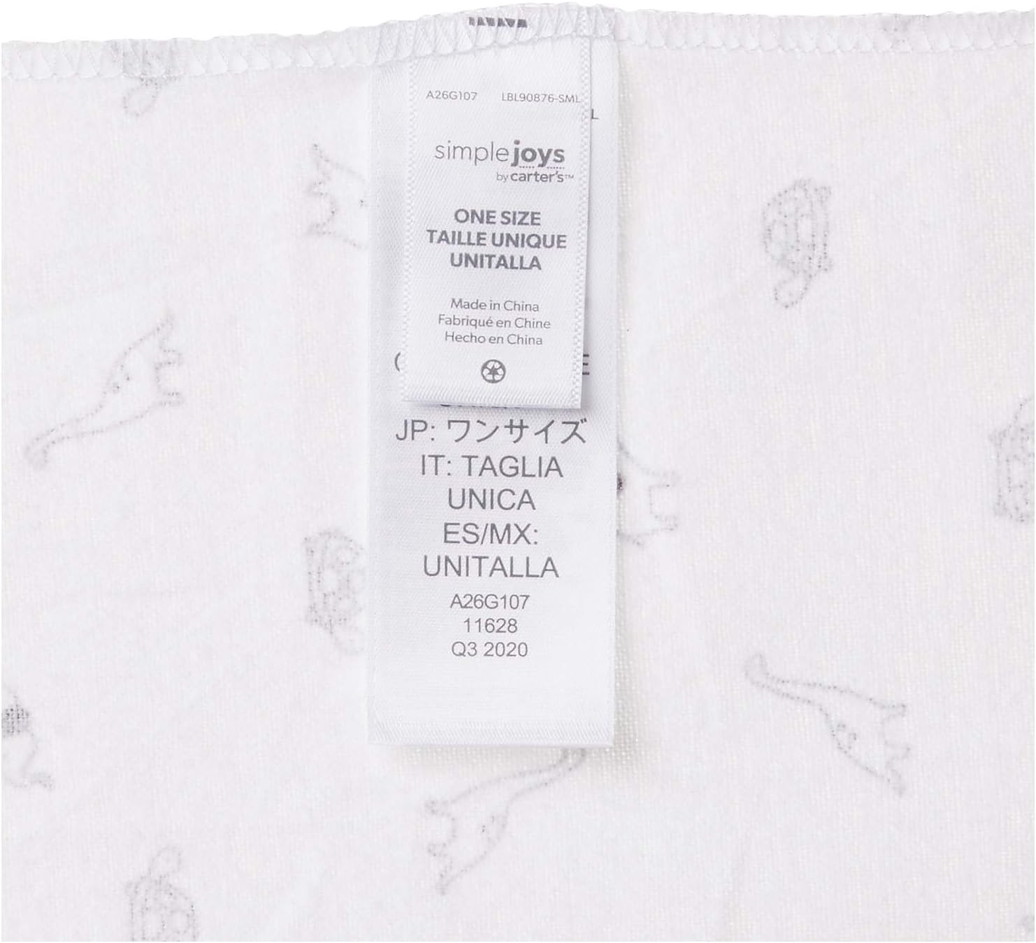 Simple Joys by Carter'S Unisex Babies' Flannel Receiving Blankets, Pack of 7, Grey/White/Black, One Size image number 2