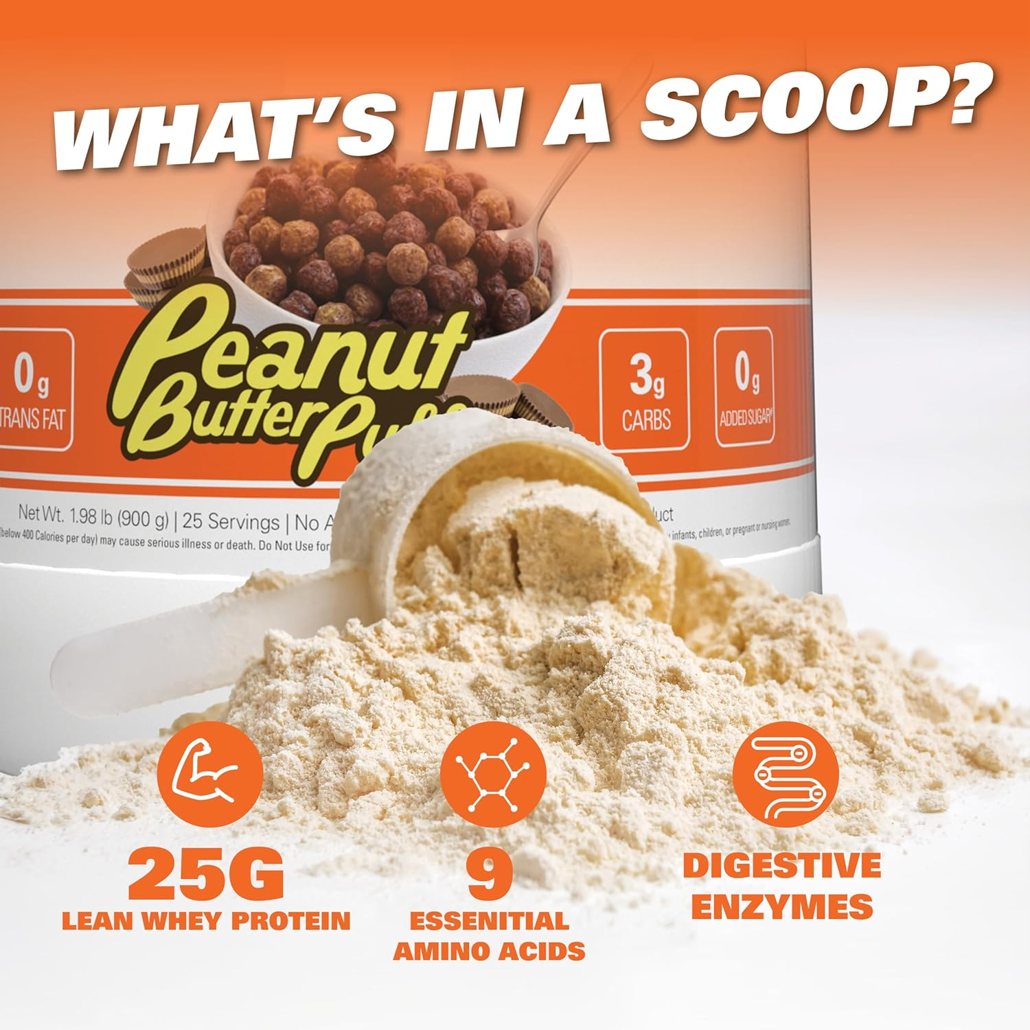 EHB Oxywhey Peanut Butter Puffs 1 Kg image number 6