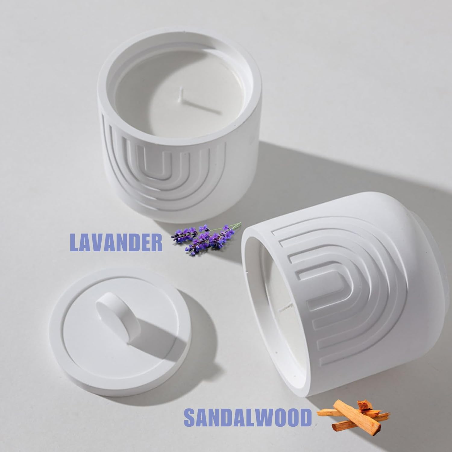 Scented Candle Gift Set, Soy Wax Aromatherapy Candle 70 Hours Burning for Stress Relief | Meditation | Yoga | Relax, JOMWEN Jar Candles for Birthday, Valentine, Anniversary Women & Mom (Lavender) image number 3