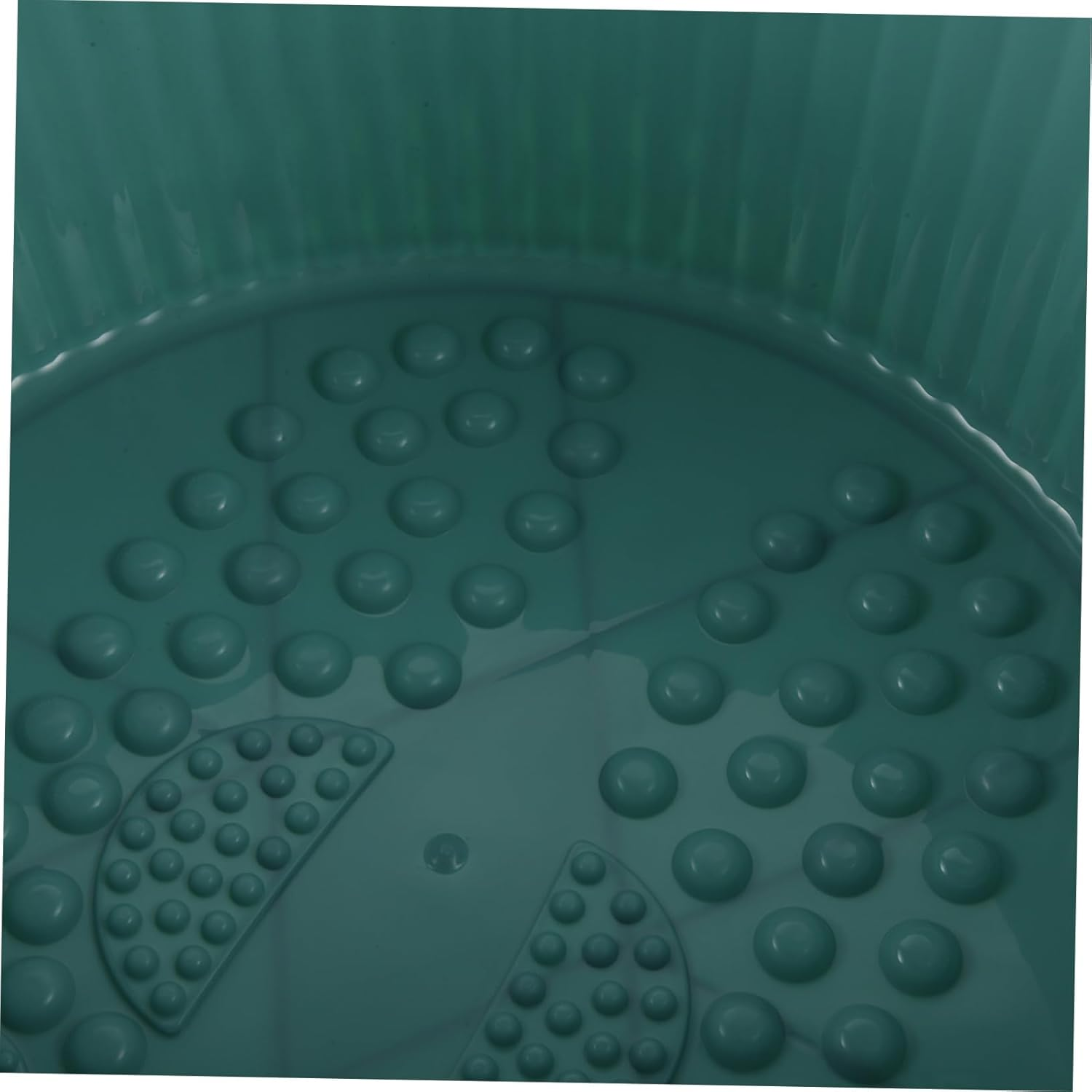 GLEAVI Foot Soaking Basin Massage Function Capacity Foot Wash Tub for Relaxation and Circulation Practical Phone Groove for Home Use - Orange image number 4