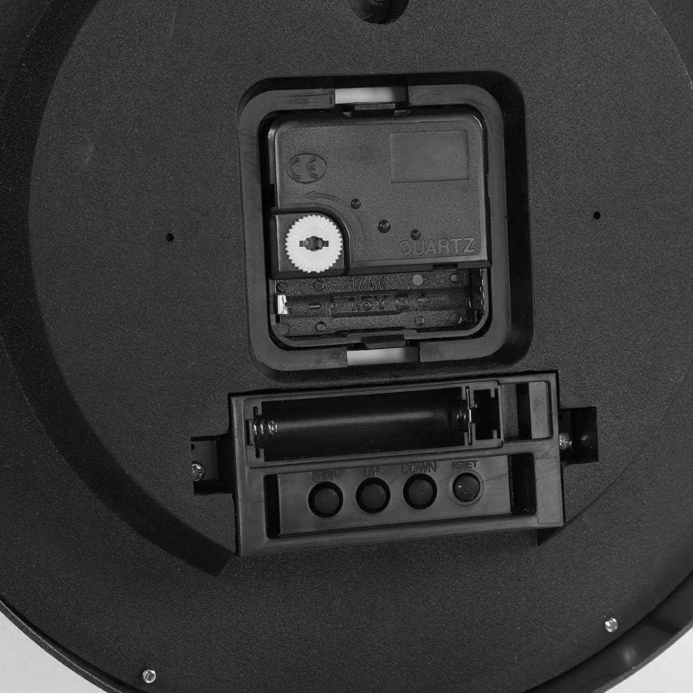 Wall Clock Temperature, Multifunctional Modern Wall Clock with Date Temperature Display Accurate Sweep Movement Easy to Read for Home Office Bedroom Decoration image number 3