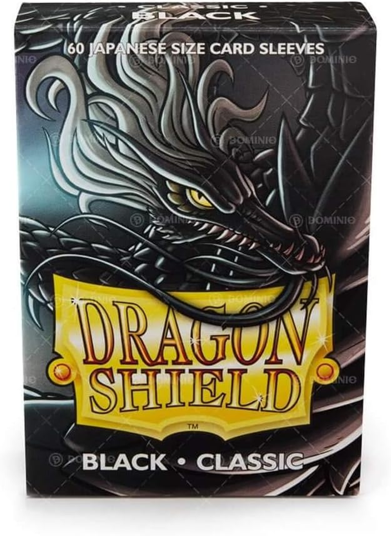 Arcane Tinmen AT-10602 Sleeves - Dragon Shield Japanese Accessories, Box 60, Classic Black image number 1