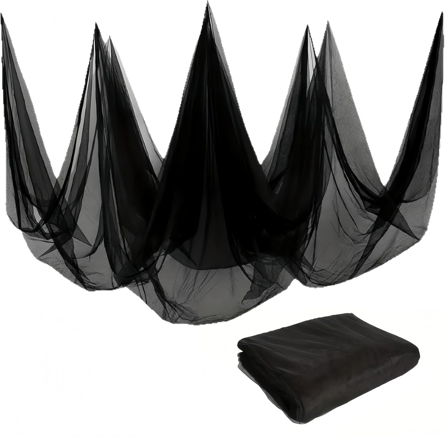 2.4 X 4 M Mosquito Insect Bird Net,Greenhouse Barrier Mesh,Floating Row Covers Ultra Fine Garden Netting,Anti-Bird High-Density Cuttable Plant Netting,For Protect Vegetables Fruits Flower Crop (Black) image number 5