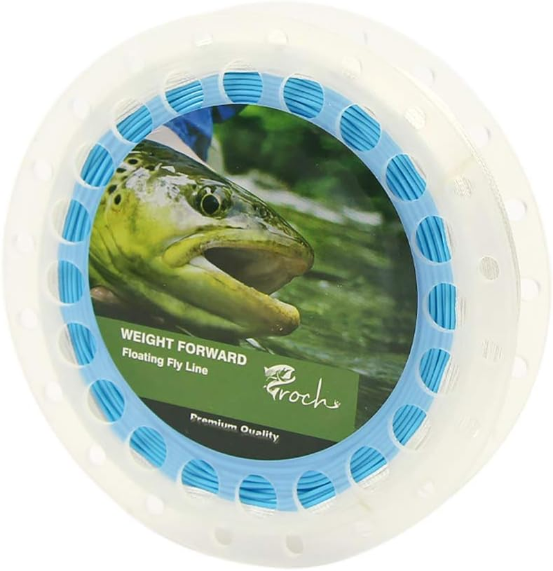 Croch Weight Forward Fly Fishing Line WF 3F 4F 5F 6F 7F 8F 100Ft + Backing Line+ 9Ft Leader image number 6