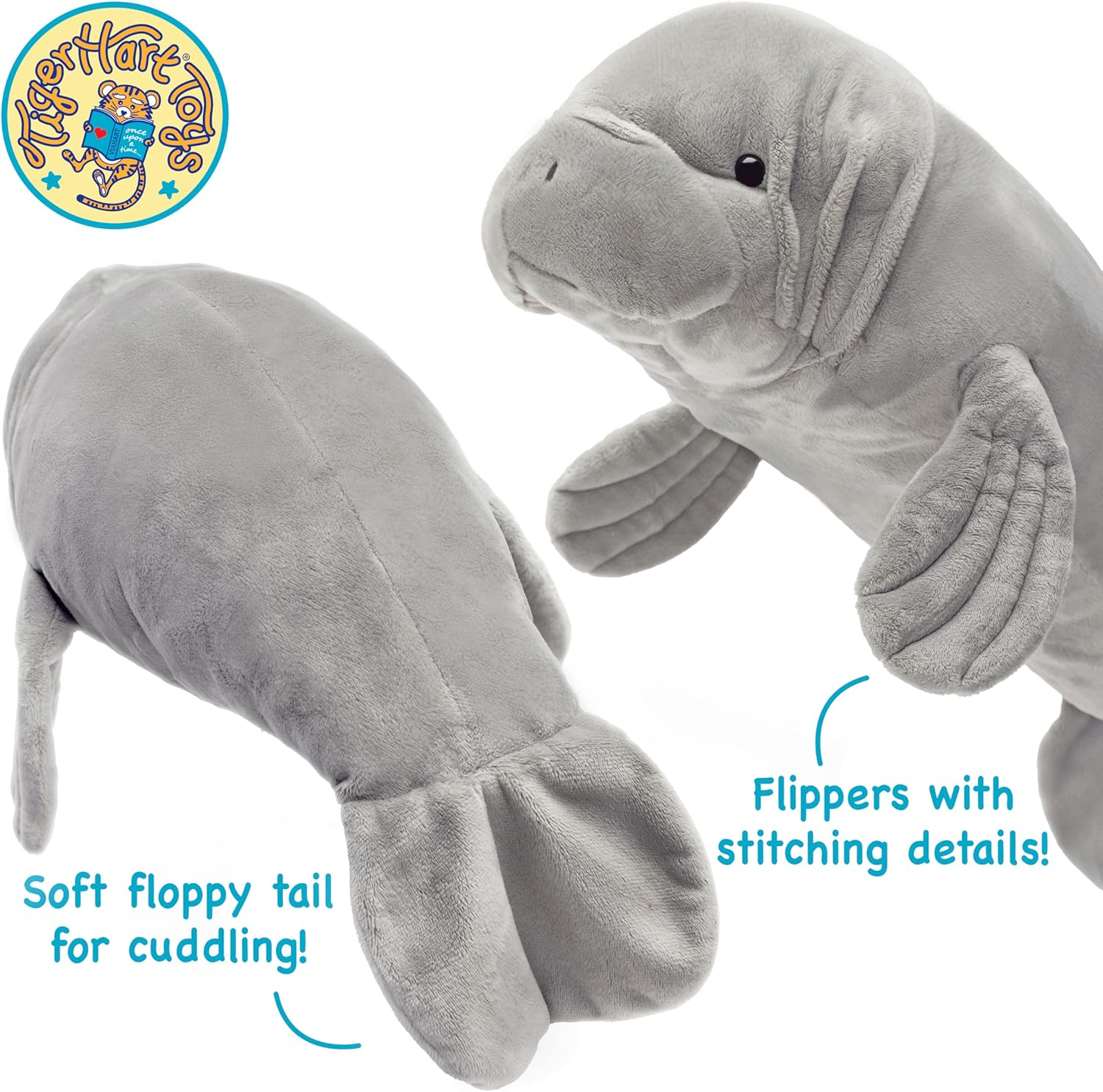 Morgan the Manatee - 21 Inch Stuffed Animal Plush image number 2