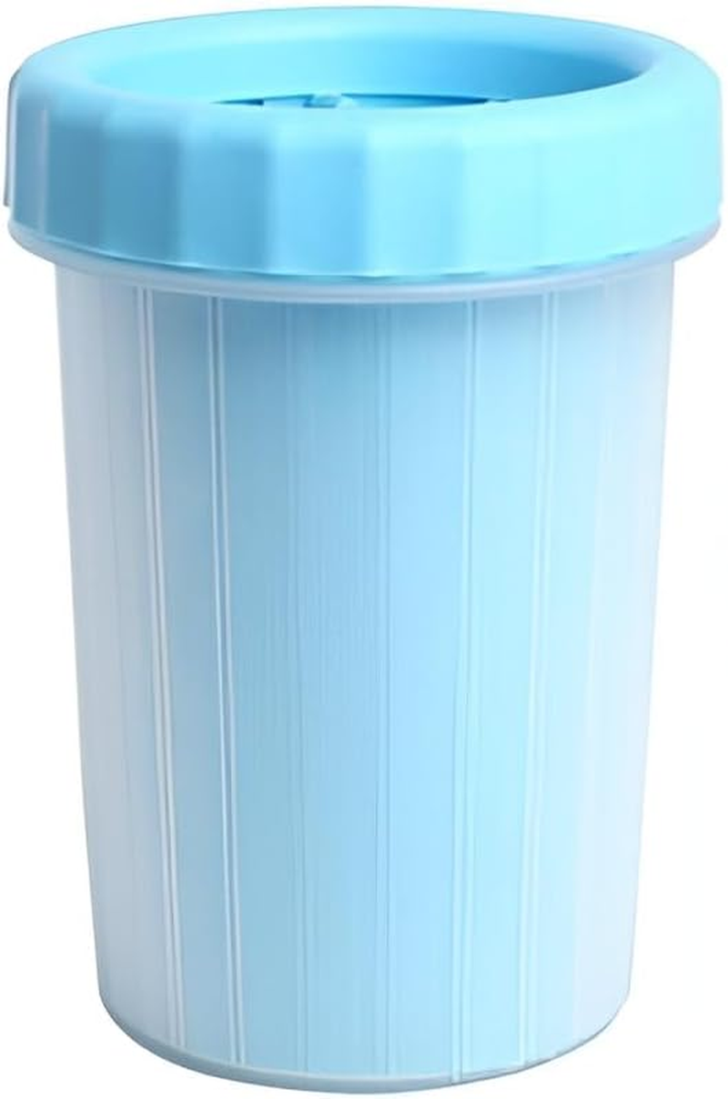 Ezonedeal Dog Paw Cleaner Cup - Portable Paw Cleaner for Dogs, Silicone Dog Foot Washer Brush 360 Degree Soft Claws Dog Paw Washer Cup Removable Washable - Dog Feet Cleaner (Blue)