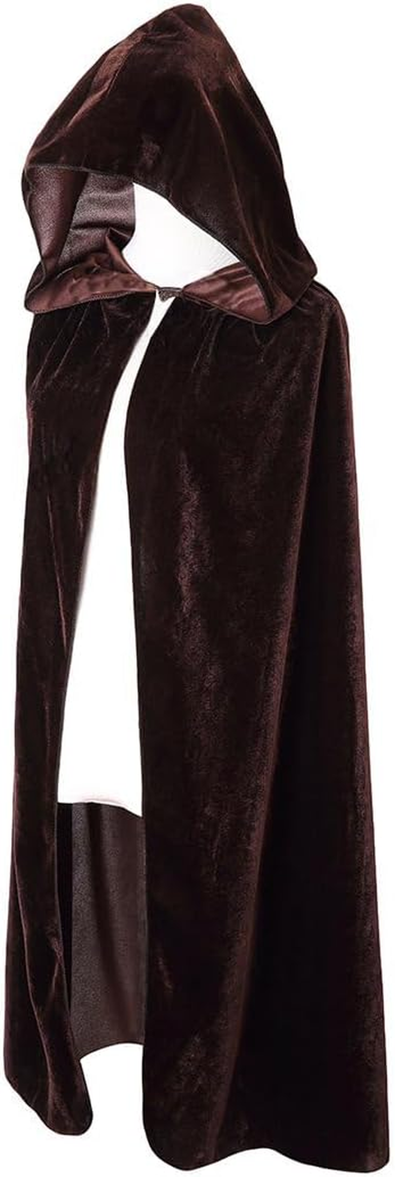 BIGXIAN Kids Hooded Velvet Cloak Halloween Christmas Fancy Cape for Kids