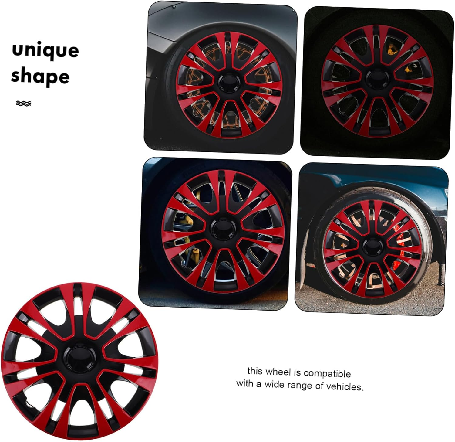 ASAKKURA Stylish Wheel Hub Caps Pp Material Car Wheel Rim Covers Versatile Fit Vehicle Accessories Easy Install image number 5