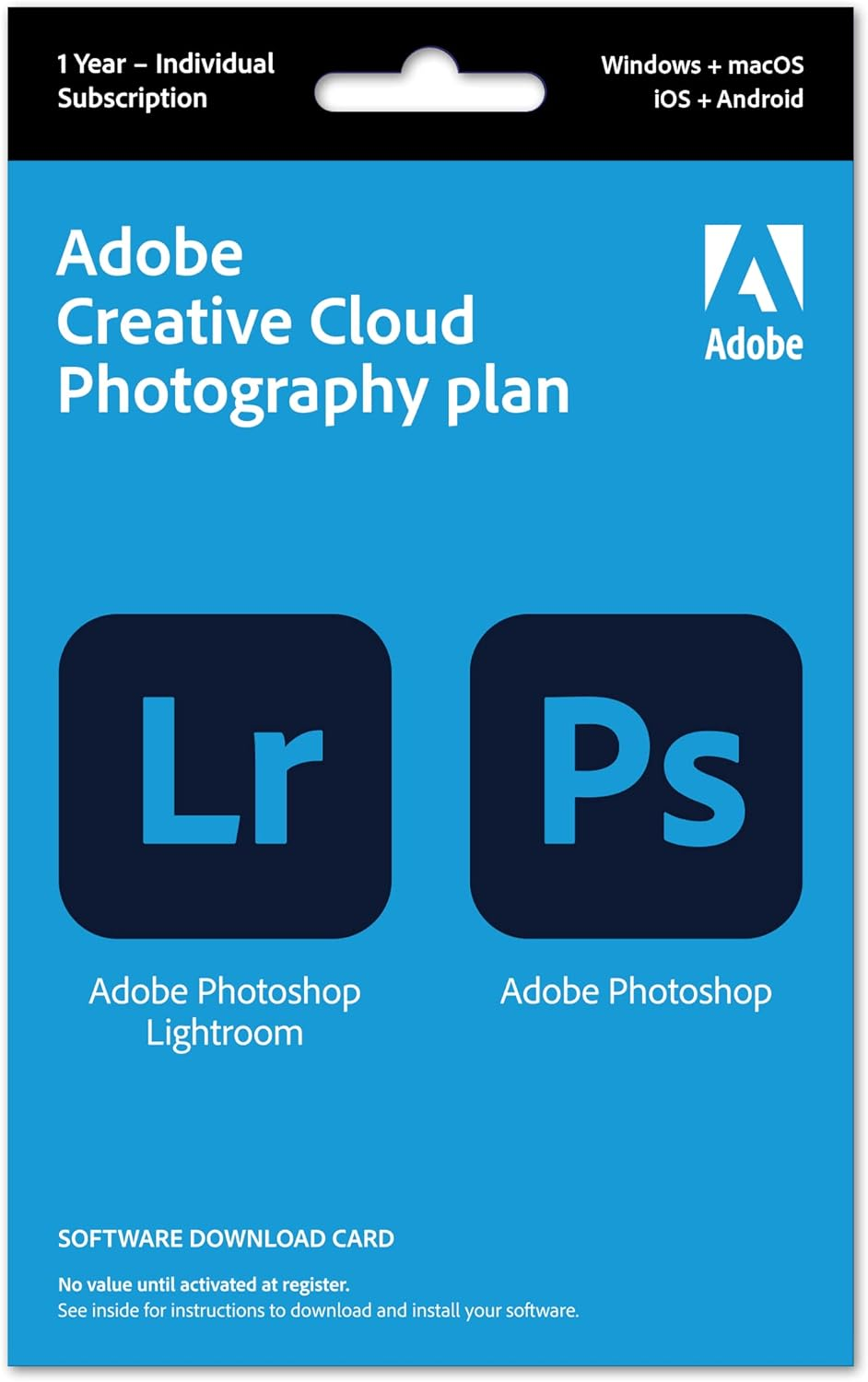 Adobe Creative Cloud Photography Plan 20GB image number 1