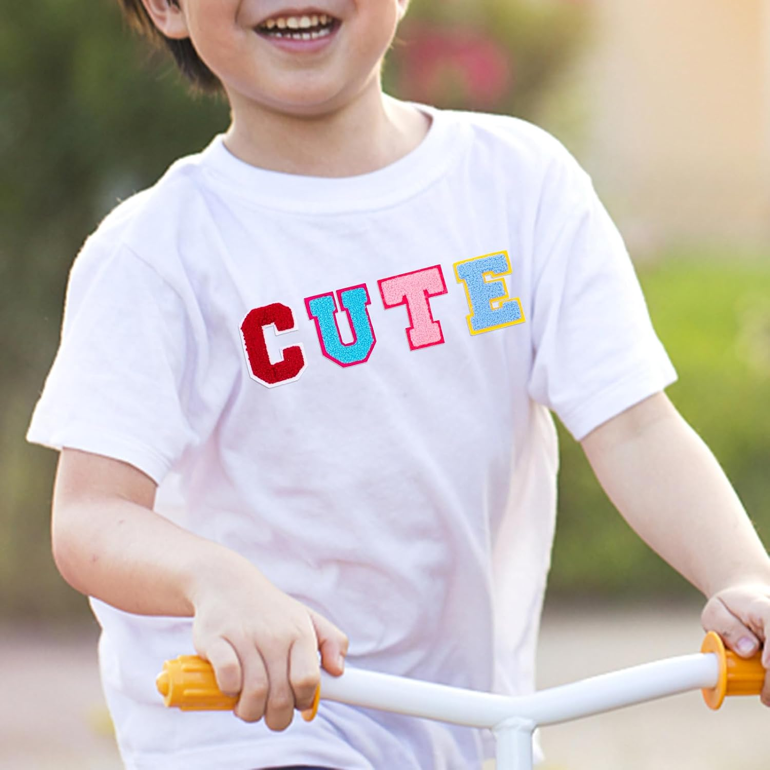 TEHAUX 52Pcs Iron on Letters - Chenille Letter Patches - A-Z Letters Repair Patches Colorful Alphabet Iron on Patches - Fabric Sew on Repair Embroidered Patches for Clothes Hats Backpacks Jeans image number 1