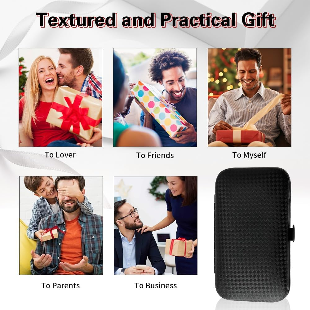 Manicure Set, Stocking Stuffers for Men, Nail Clipper Set, Manicure Kit, Travel Nail Grooming Kit, Stainless Steel Facial Manicure Pedicure Nail Care Tools, Valentines Day Gifts for Him Men Boyfriend - Black image number 4