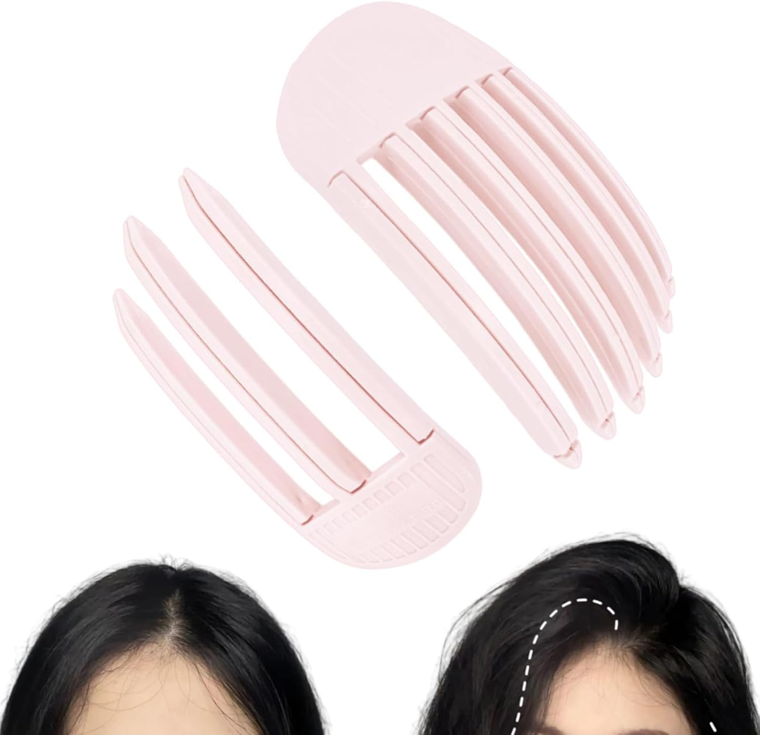 Hair Root Lifting Combs Set, Volumizing Wind Shaping Styling Combs - Easy High Crown Volume Tool for Men and Women, Wide-Tooth Design to Fluffy Bangs for a Natural Voluminous Look (Lightpink) image number 1